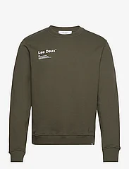 Les Deux - Brody Sweatshirt - sweatshirts - olive night/ivory - 0