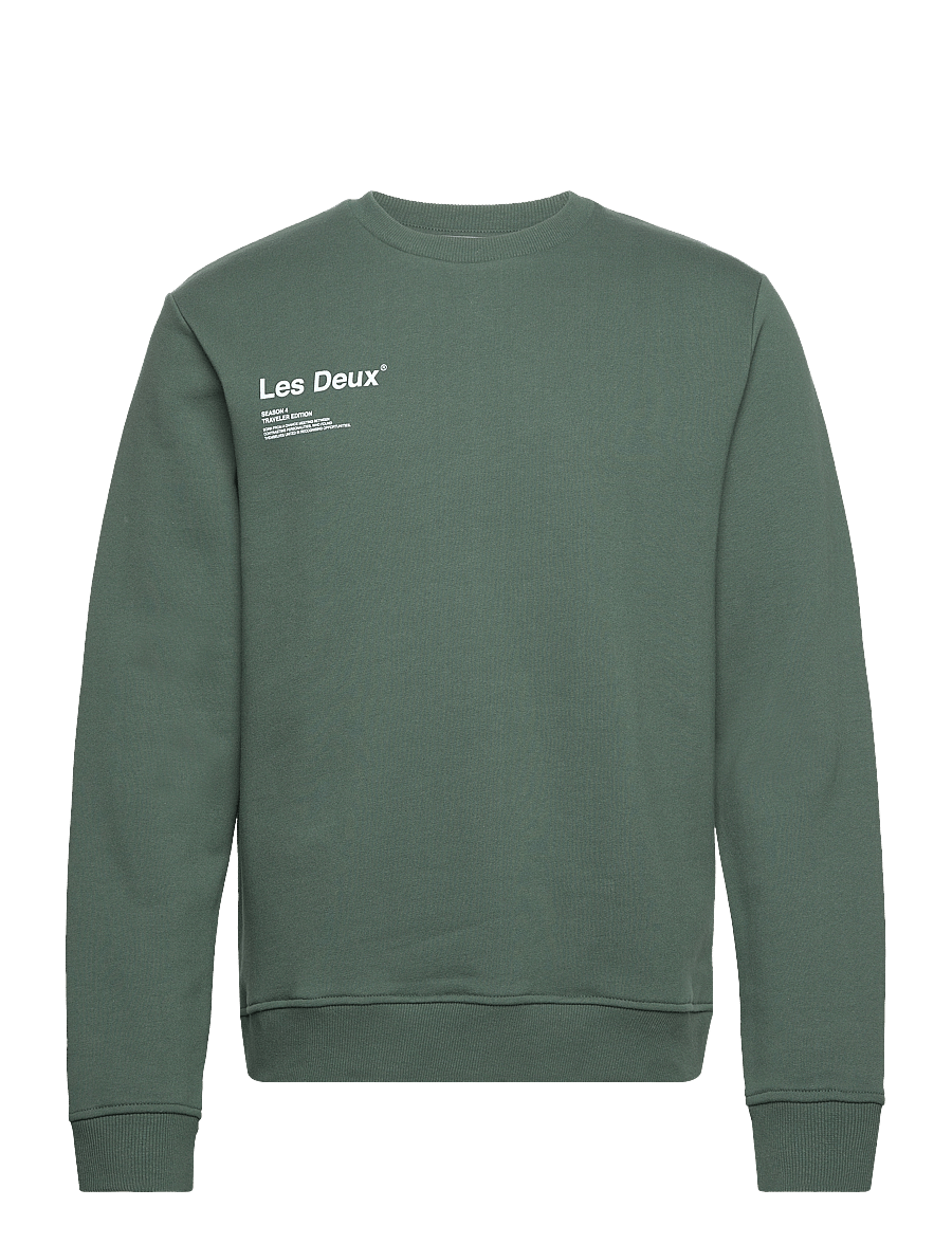 Les Deux - Brody Sweatshirt - pine green/sky blue - 0
