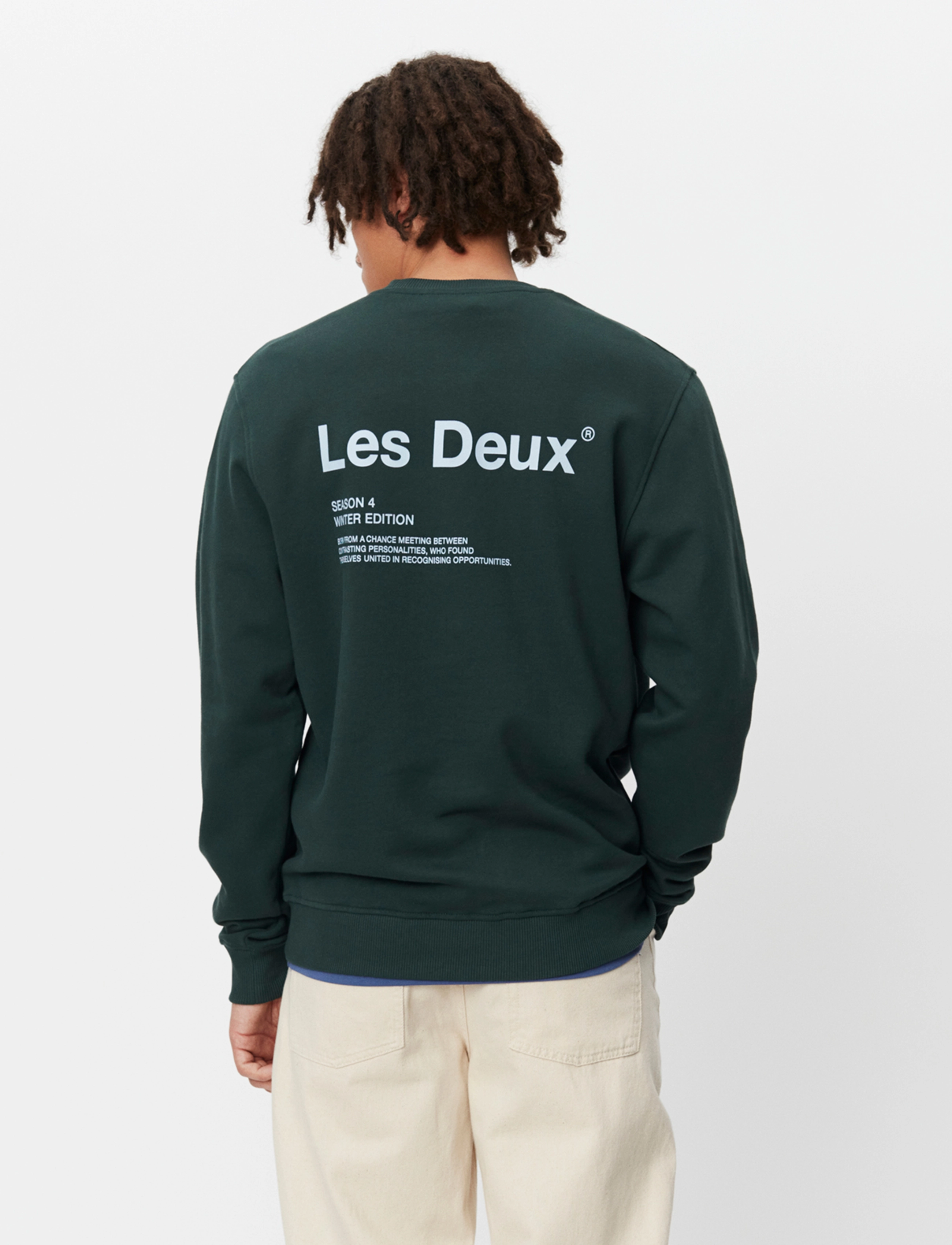 Les Deux - Brody Sweatshirt - pine green/sky blue - 2