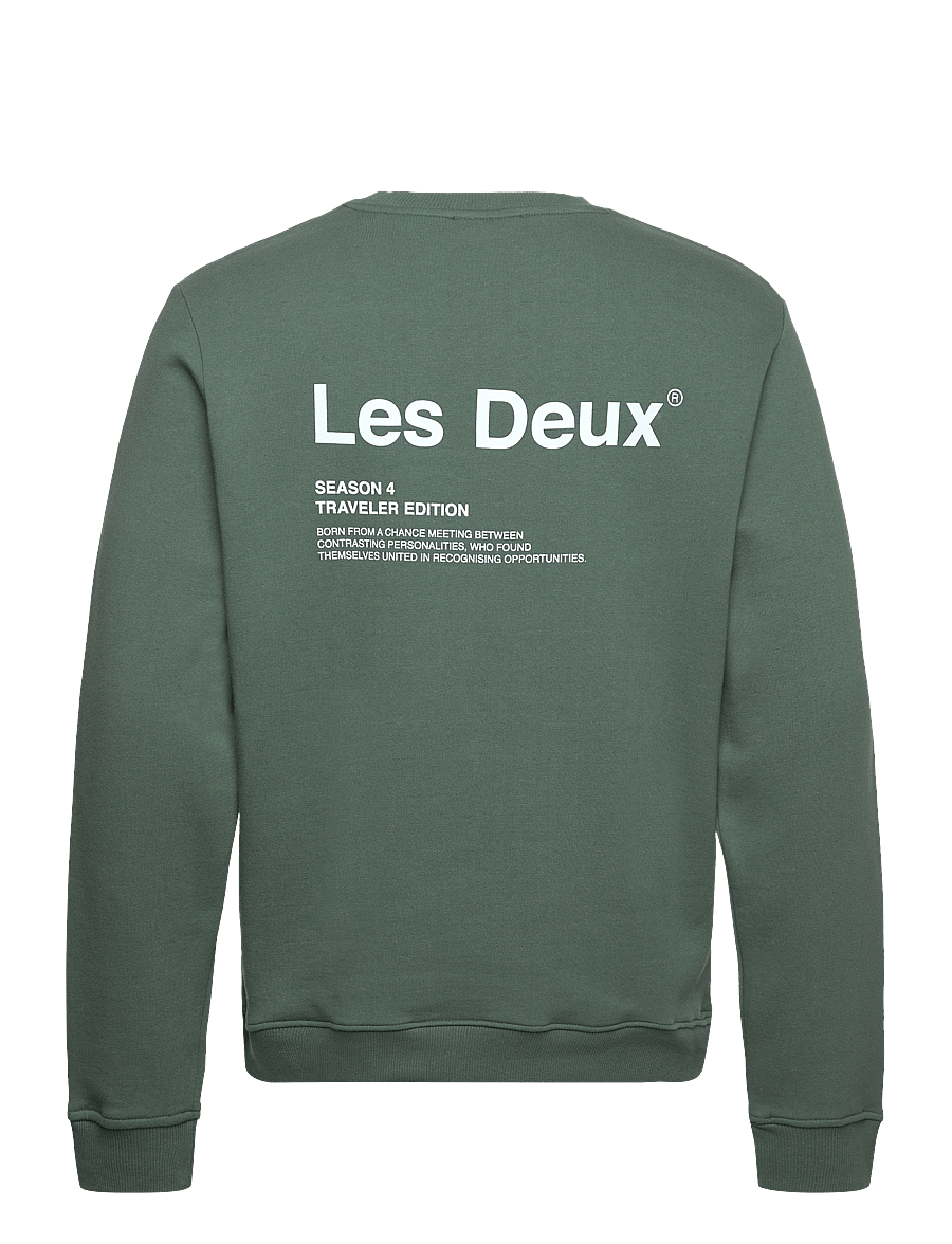 Les Deux - Brody Sweatshirt - pine green/sky blue - 3
