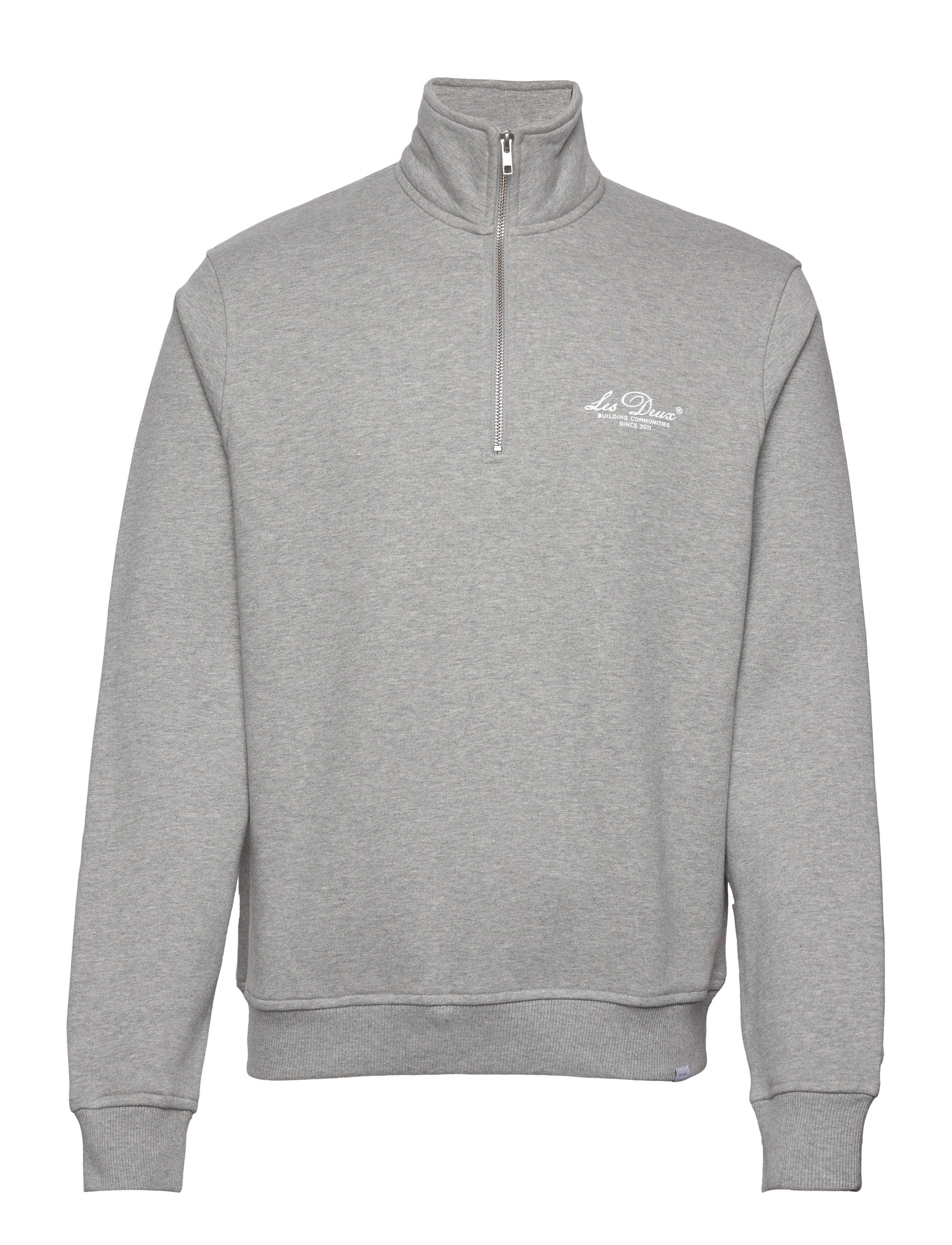 Les Deux - Cedric Half-Zip Sweatshirt - light grey mÉlange - 0