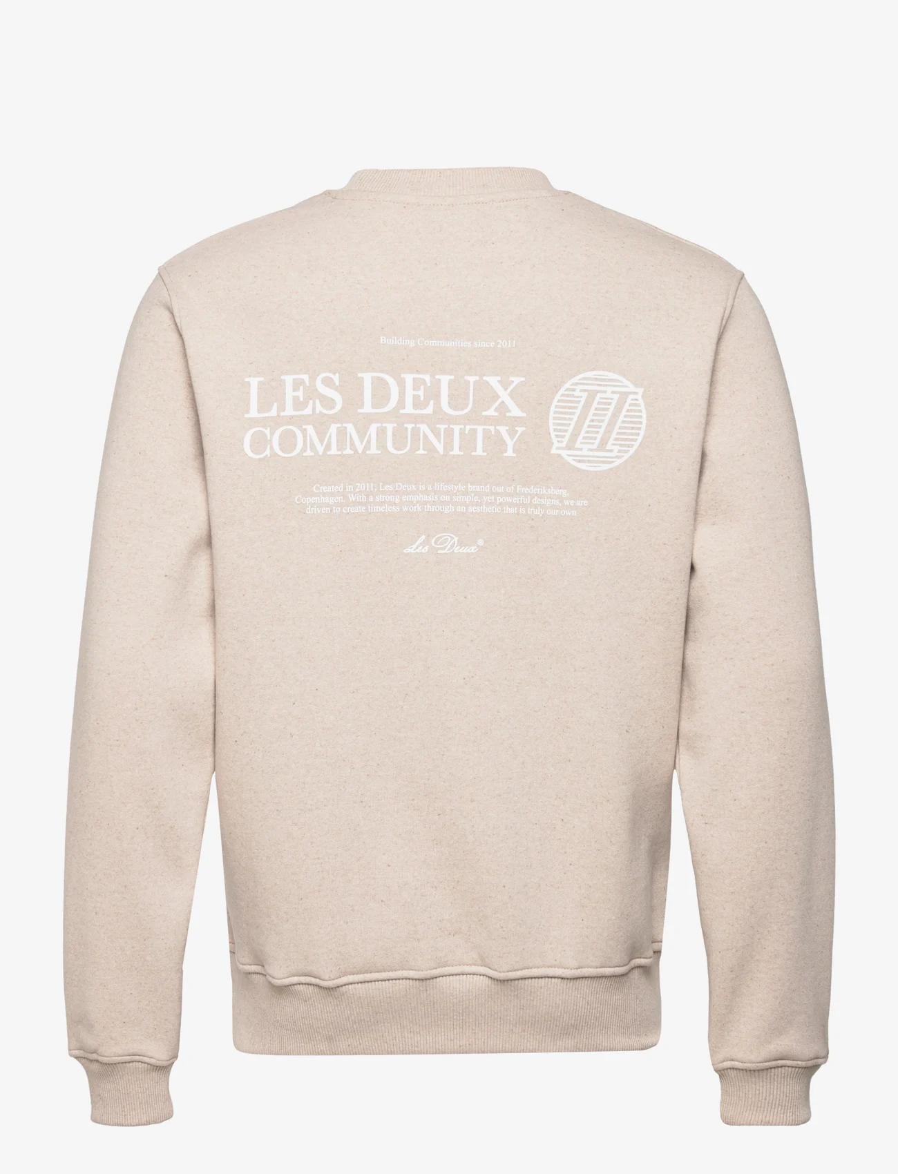 Les Deux - Community Sweatshirt - sweatshirts - light sand mélange/ivory - 1