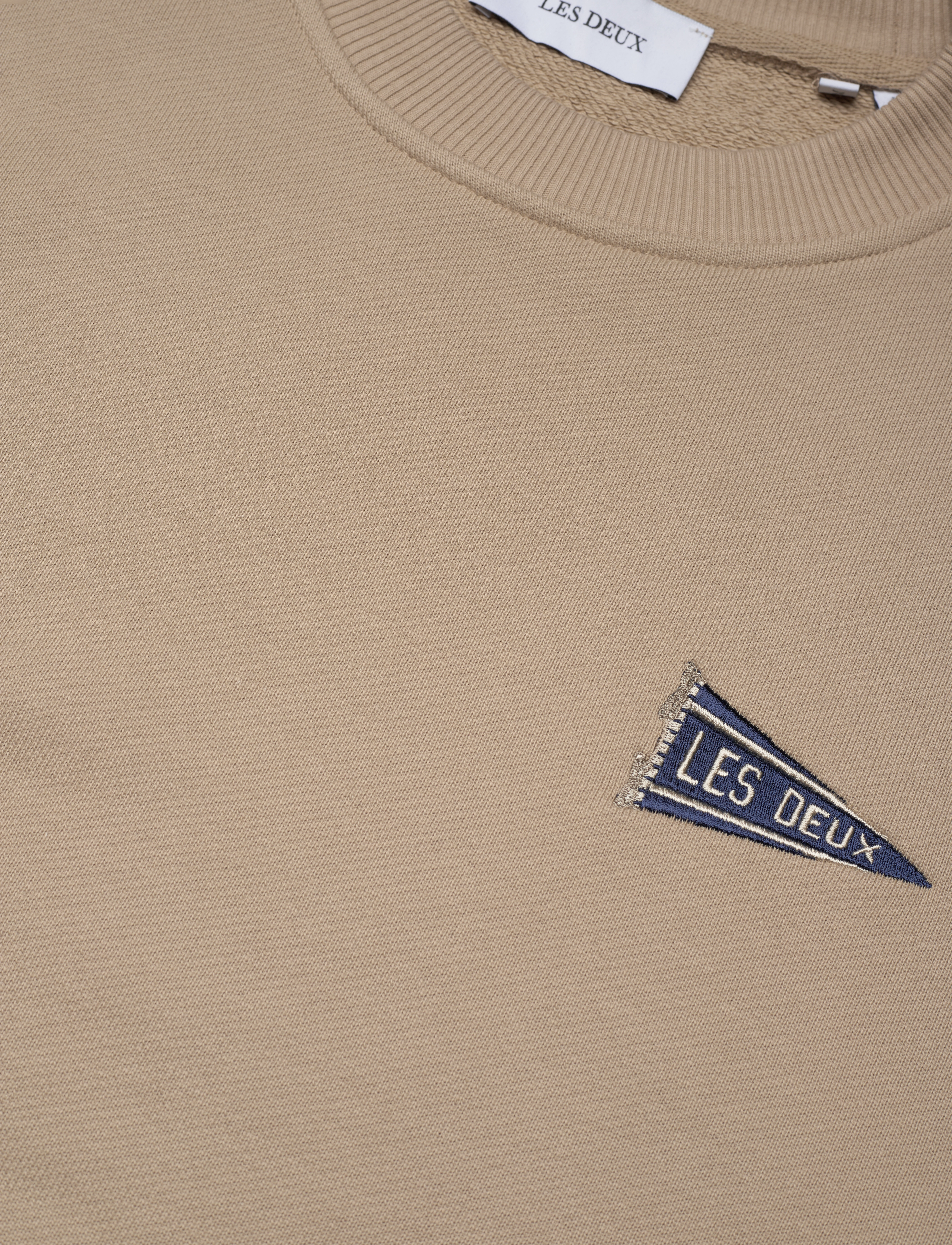 Les Deux - Flag Sweatshirt - dark sand - 3