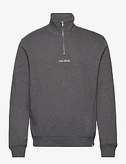Les Deux - Lens Half-zip Sweatshirt - Seasonal - ziemeļvalstu stils - charcoal melange/white - 0