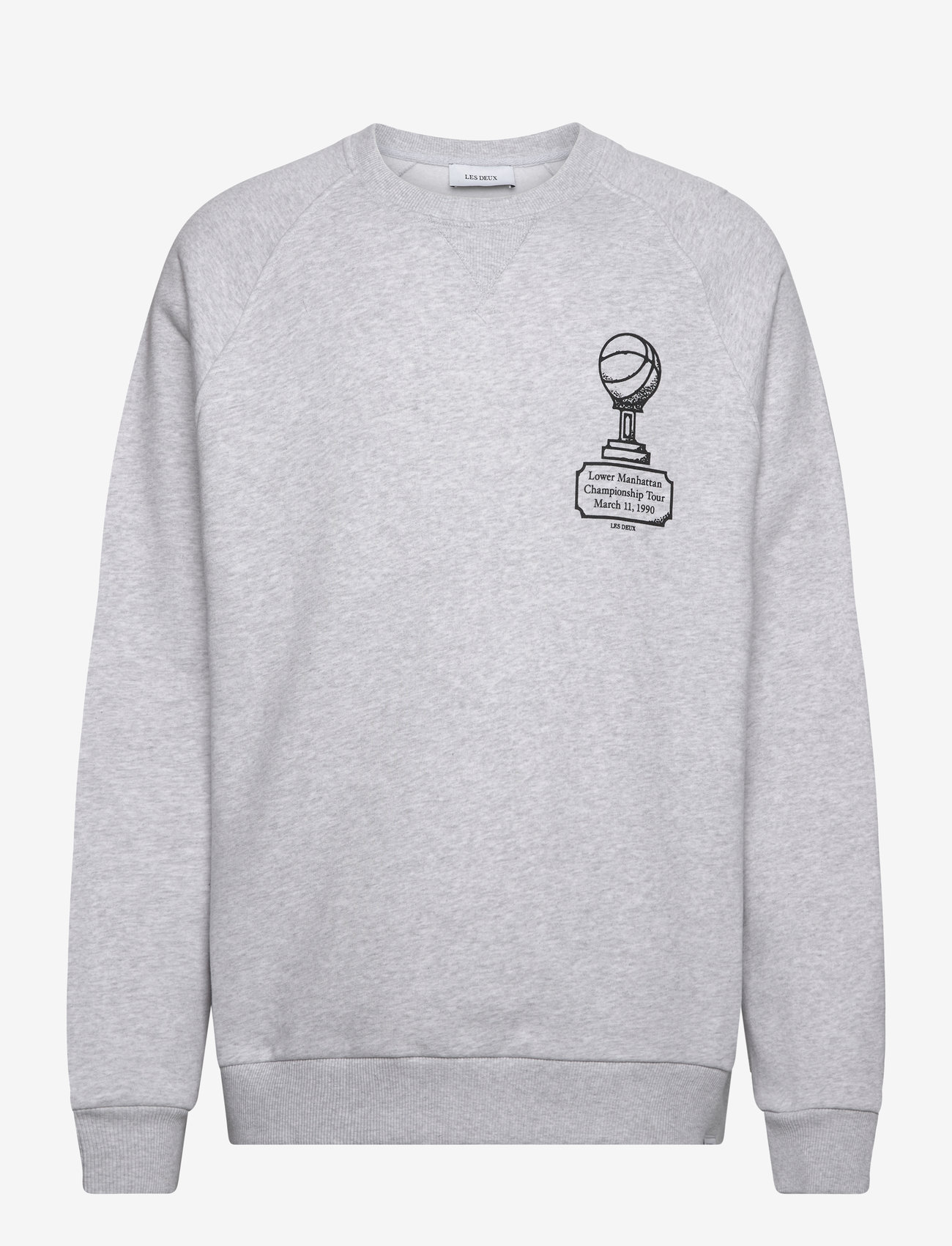 Les Deux - Tournament Sweatshirt - snow melange/black - 0