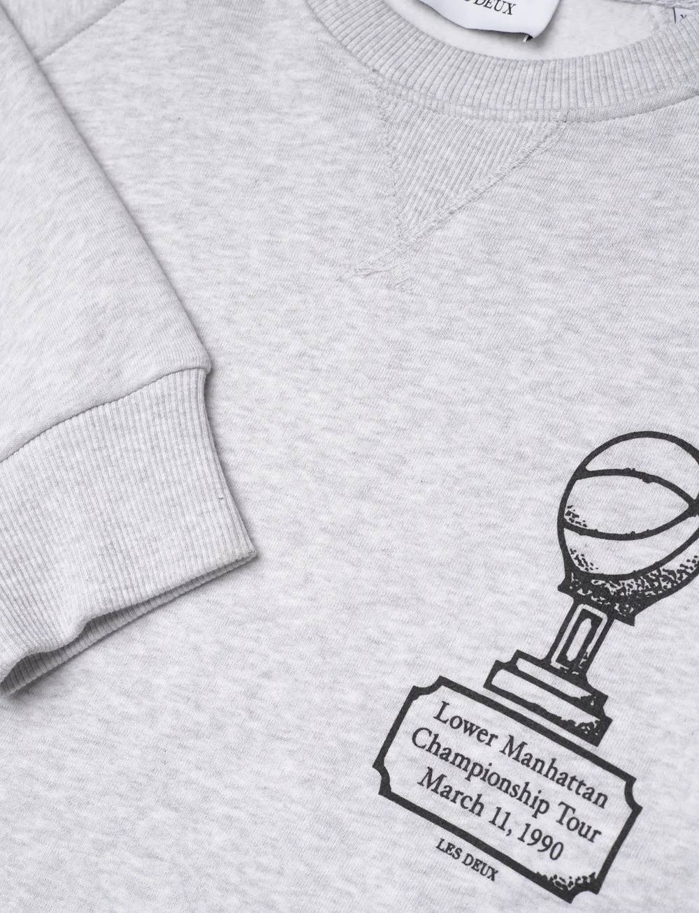 Les Deux - Tournament Sweatshirt - osta olukorra järgi - snow melange/black - 2