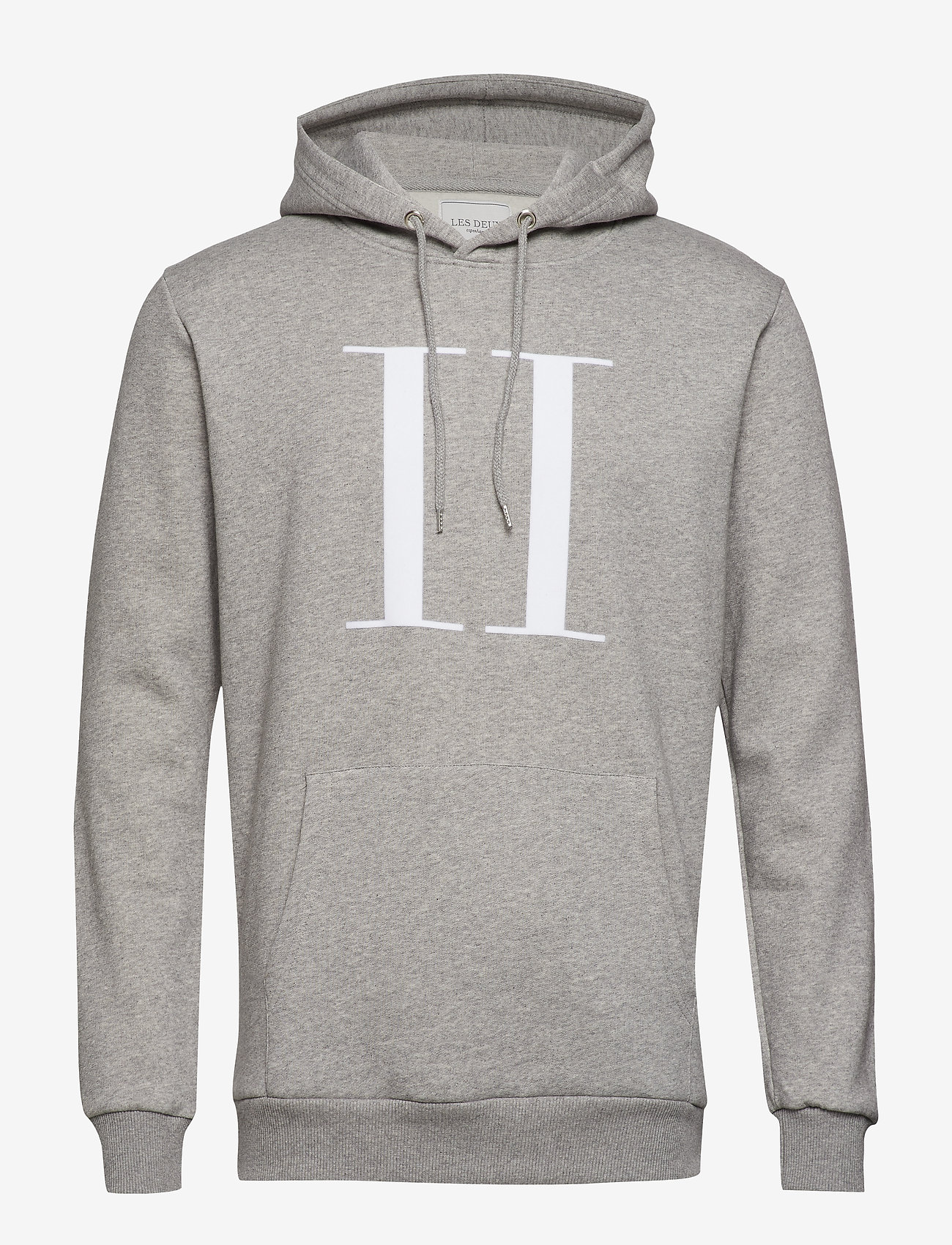 Les Deux - Encore Hoodie - grey mel./white - 0