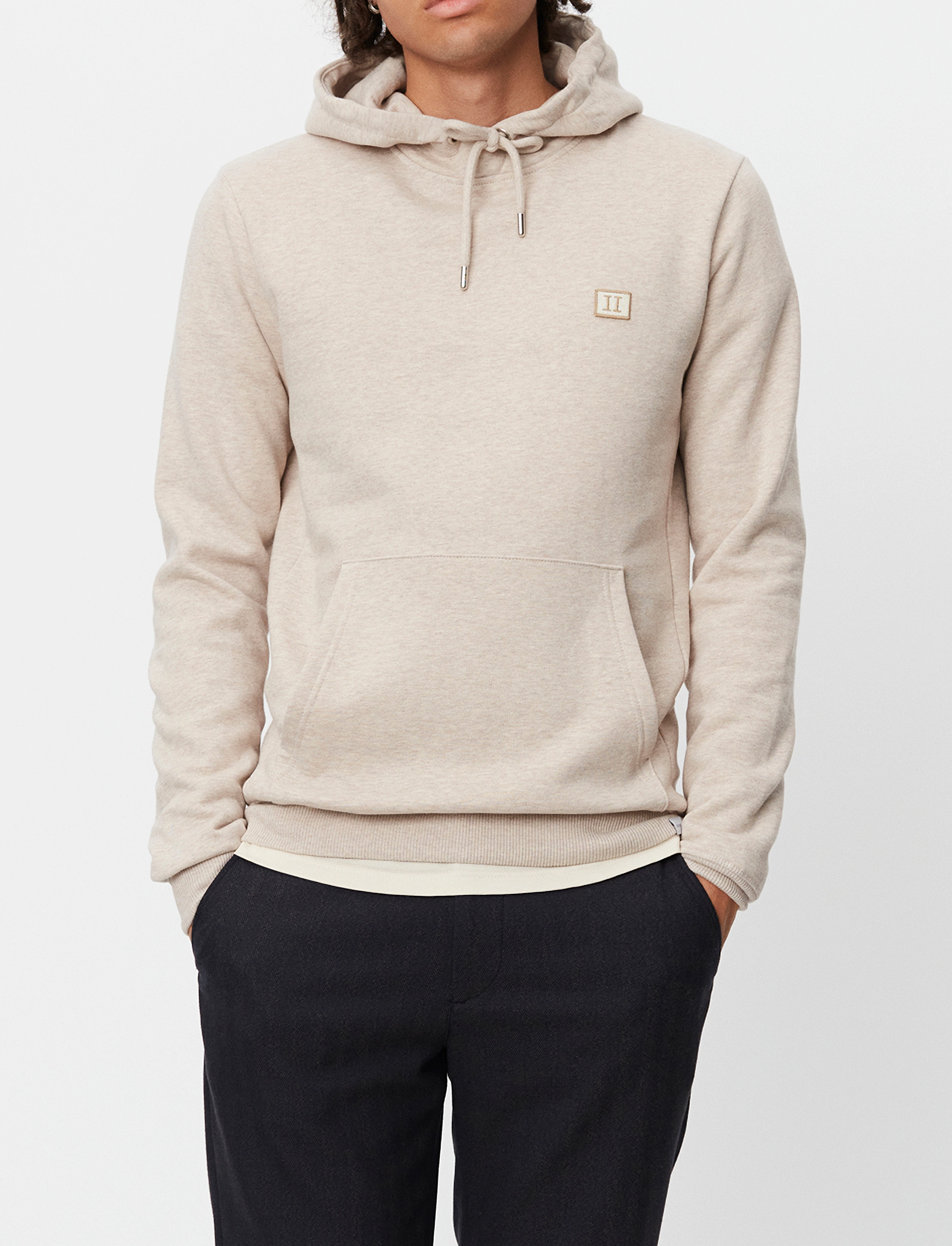 Les Deux - Piece Hoodie - light sand melange/ivory-dark sand - 2