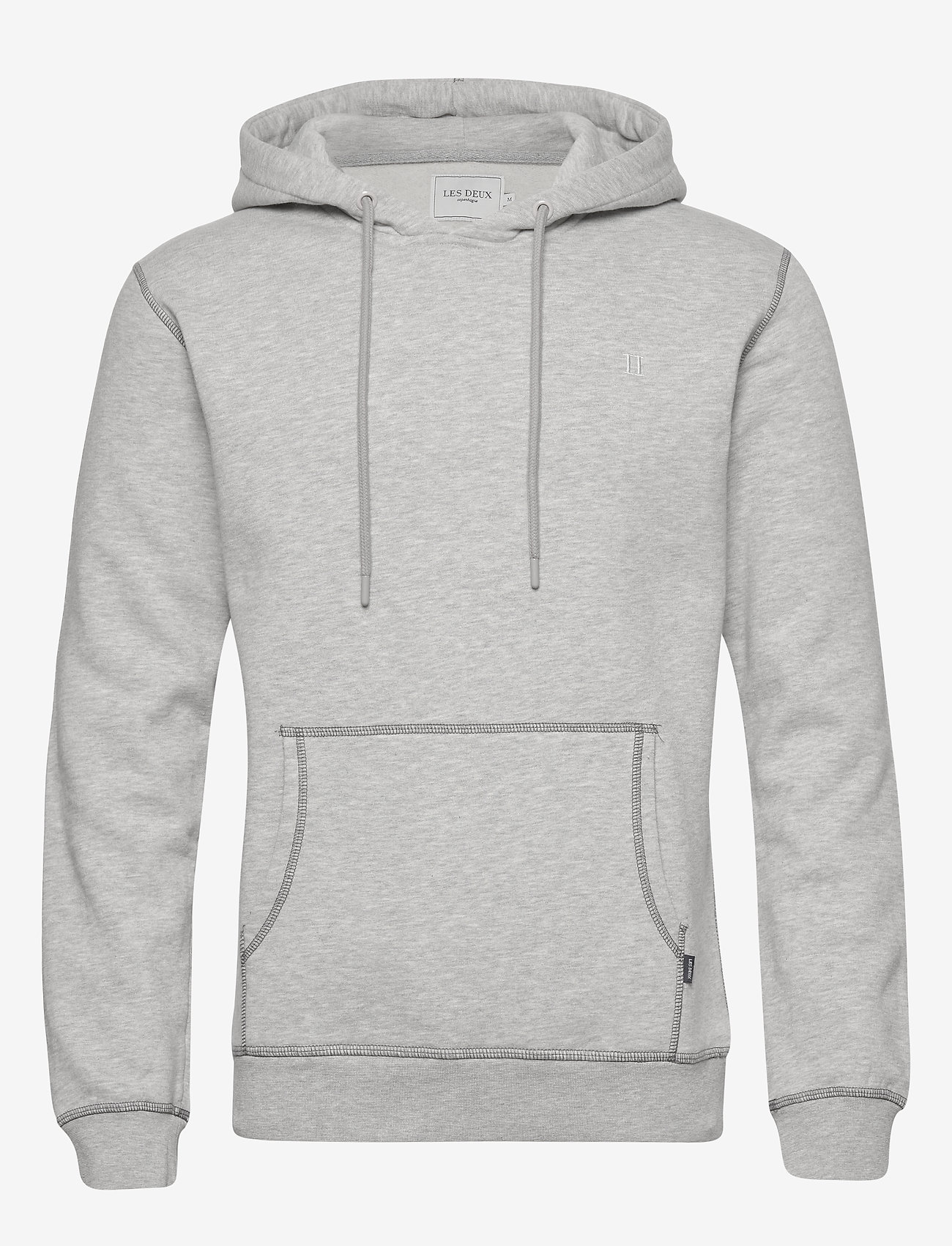 Les Deux - Crest Hoodie - grey melange - 0