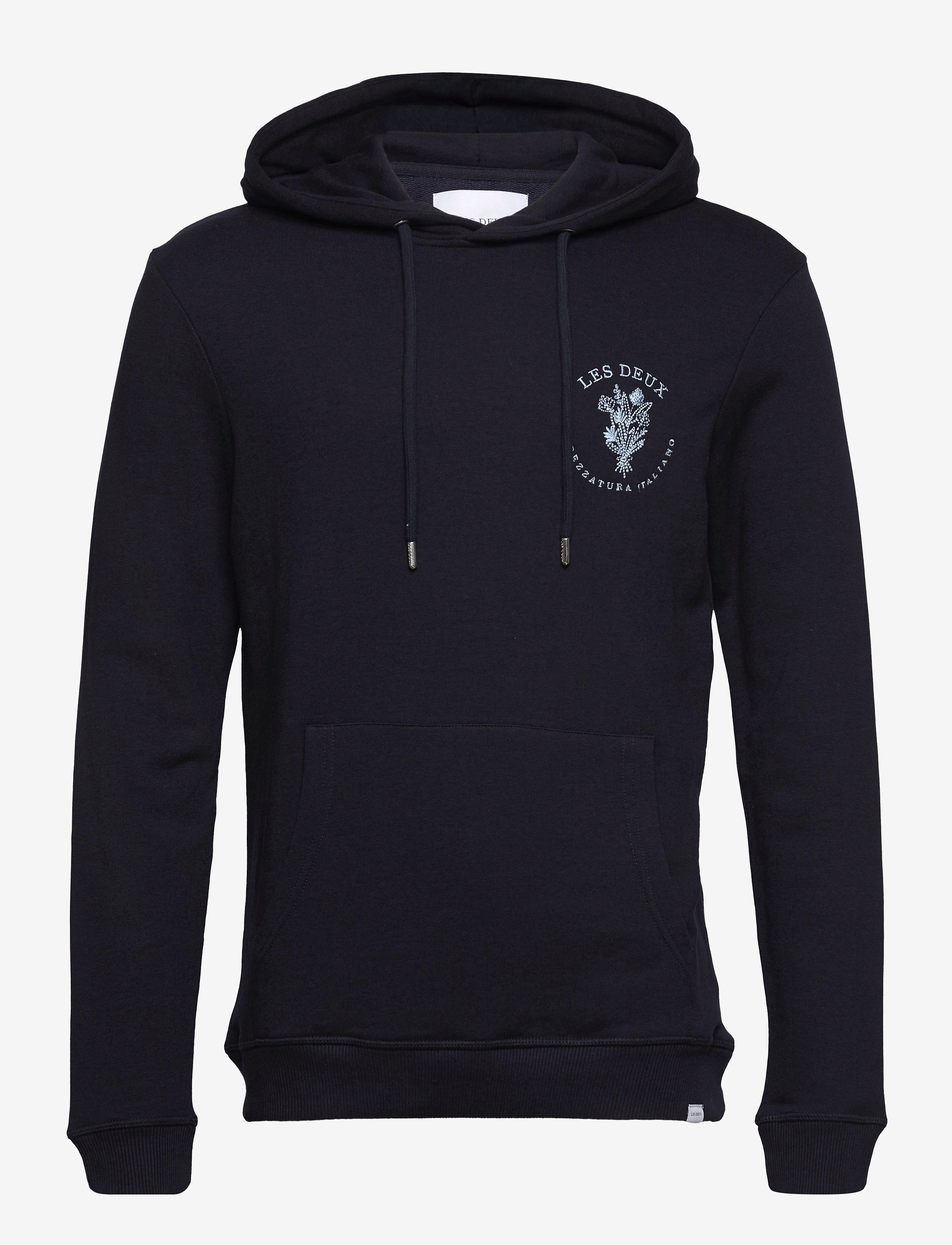 Les Deux - Sprezzatura Hoodie - dark navy/dust blue - 0