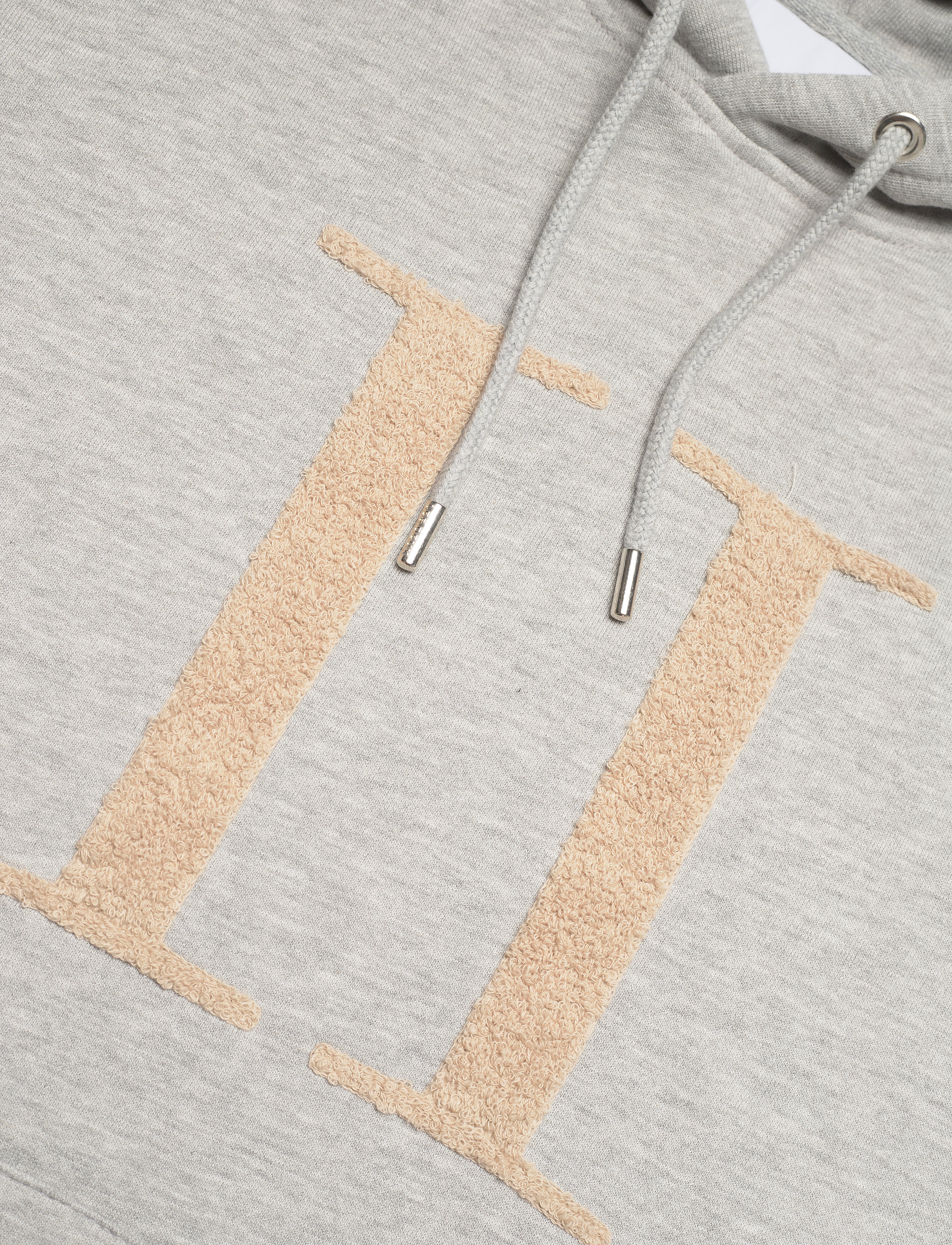 Les Deux - Encore Bouclé Hoodie - light grey melange/dark sand - 2