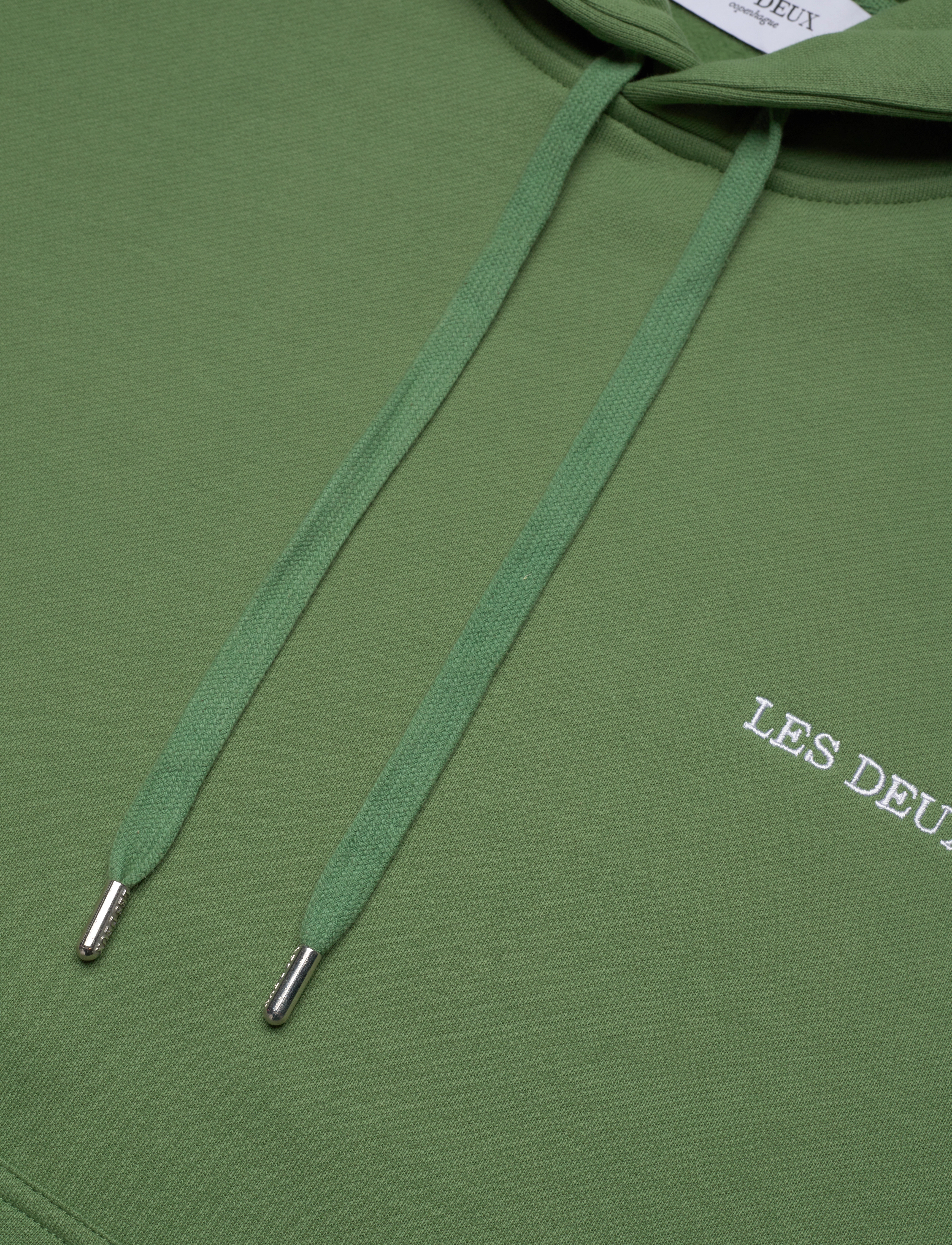 Les Deux - Diego Hoodie - vineyard green/white - 2