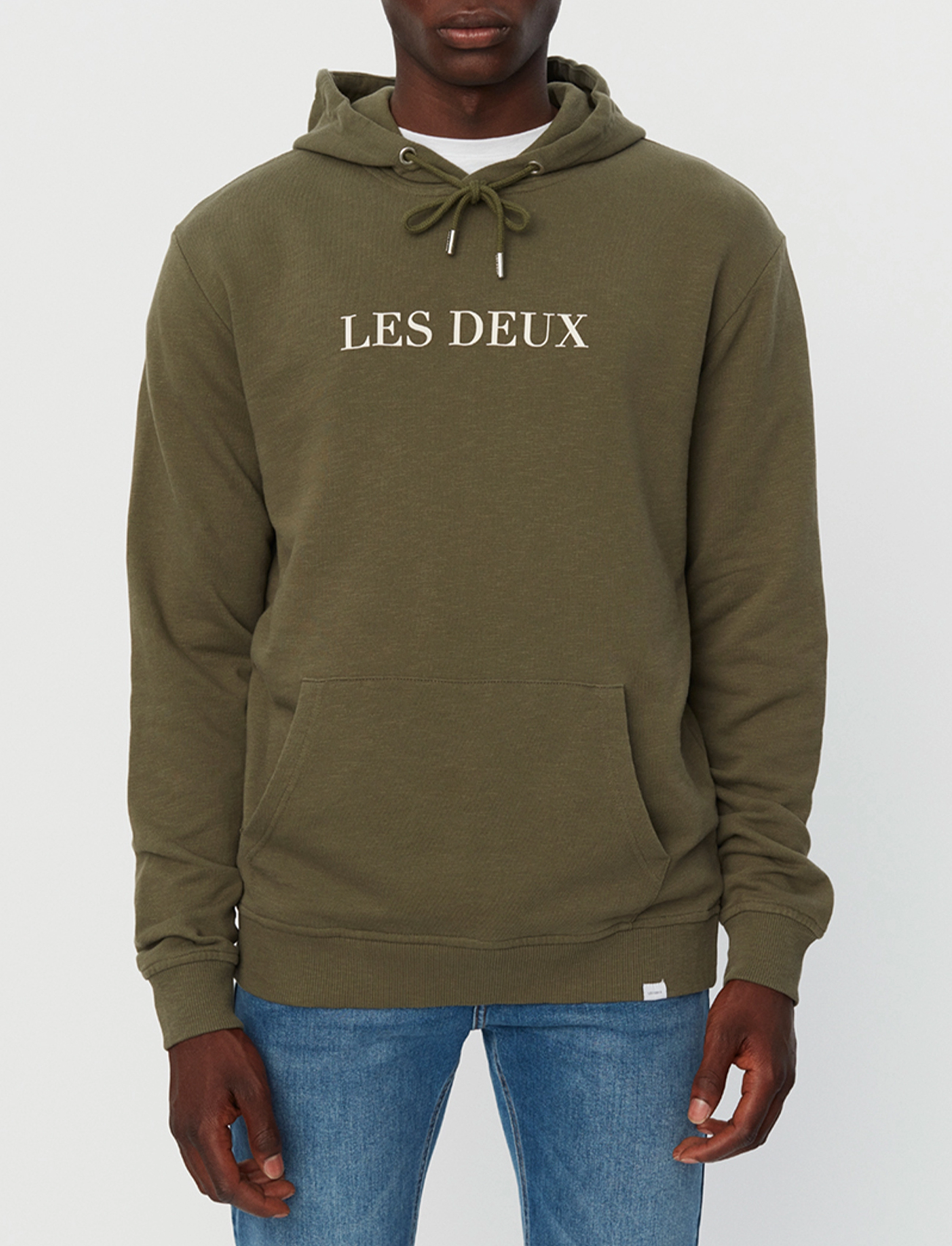 Les Deux - Les Deux Hoodie - olive night/ivory - 2