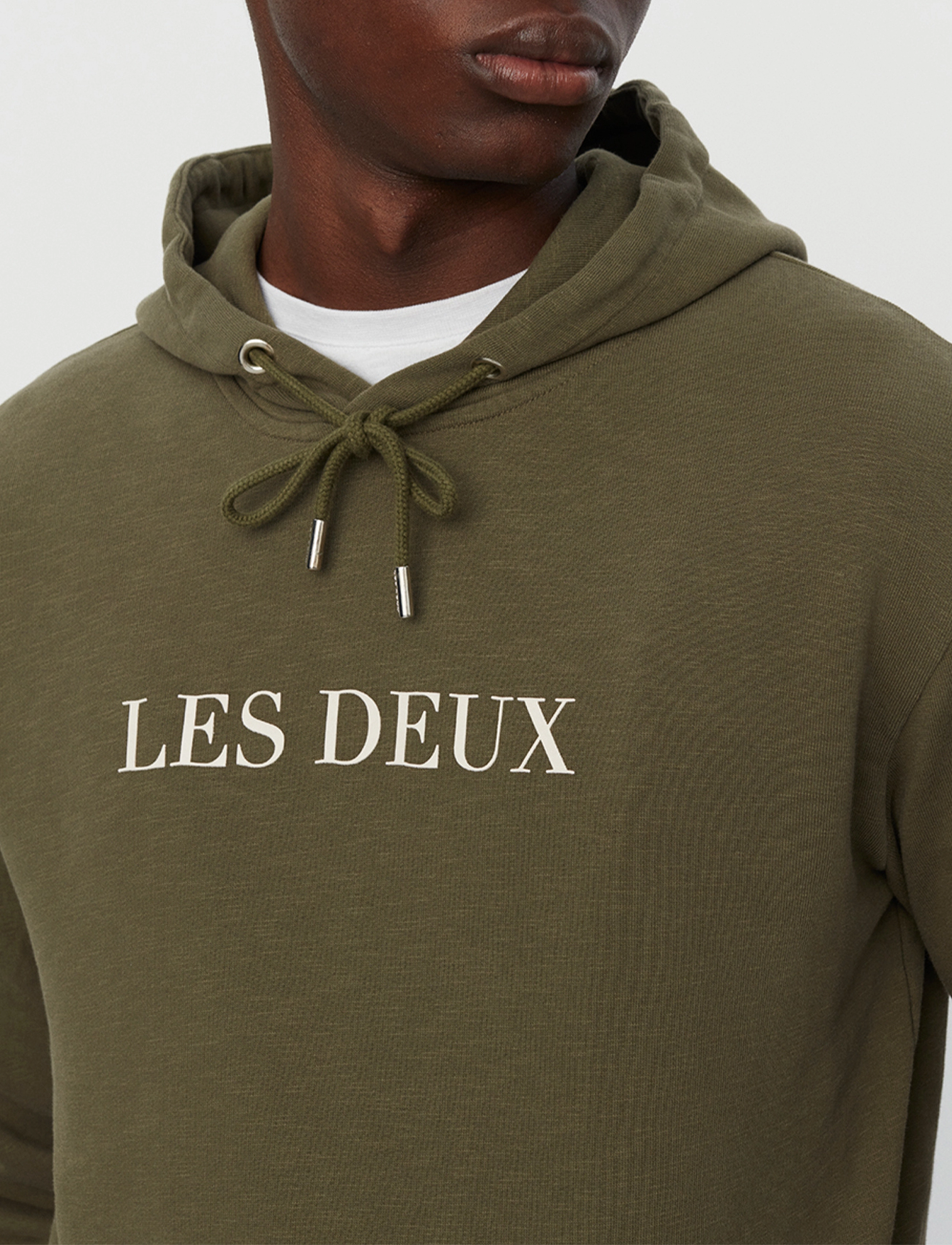 Les Deux - Les Deux Hoodie - olive night/ivory - 3