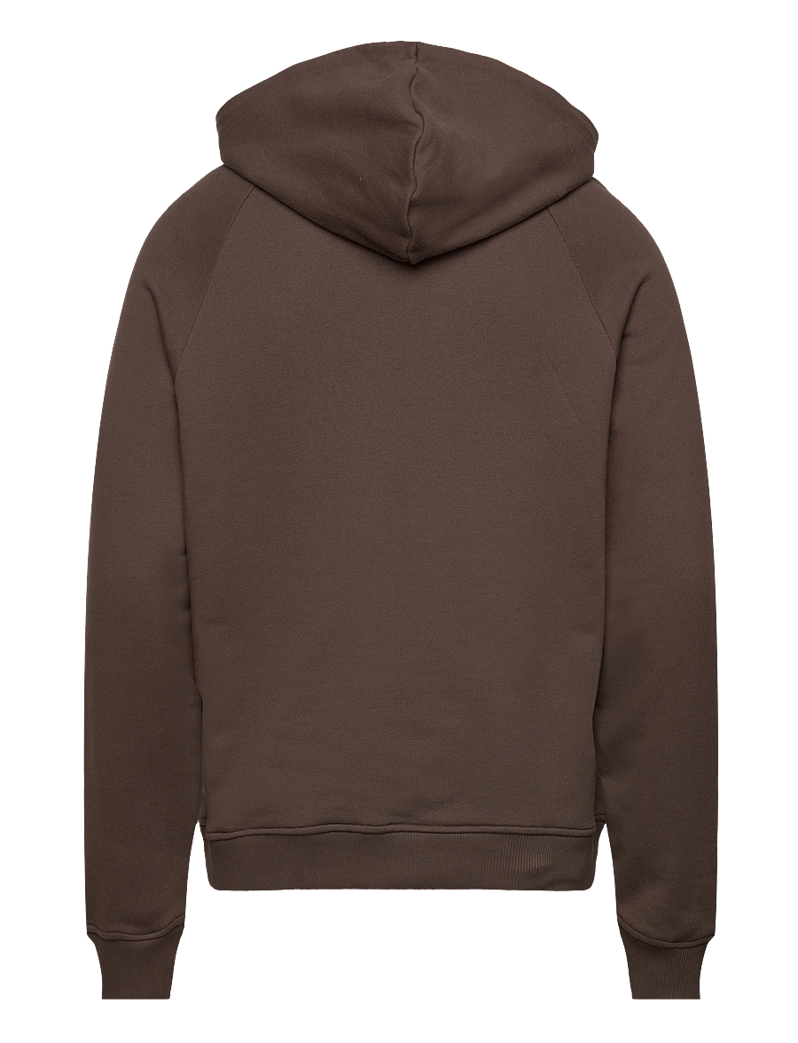 Les Deux - Nørregaard Hoodie - coffee brown/orange - 1