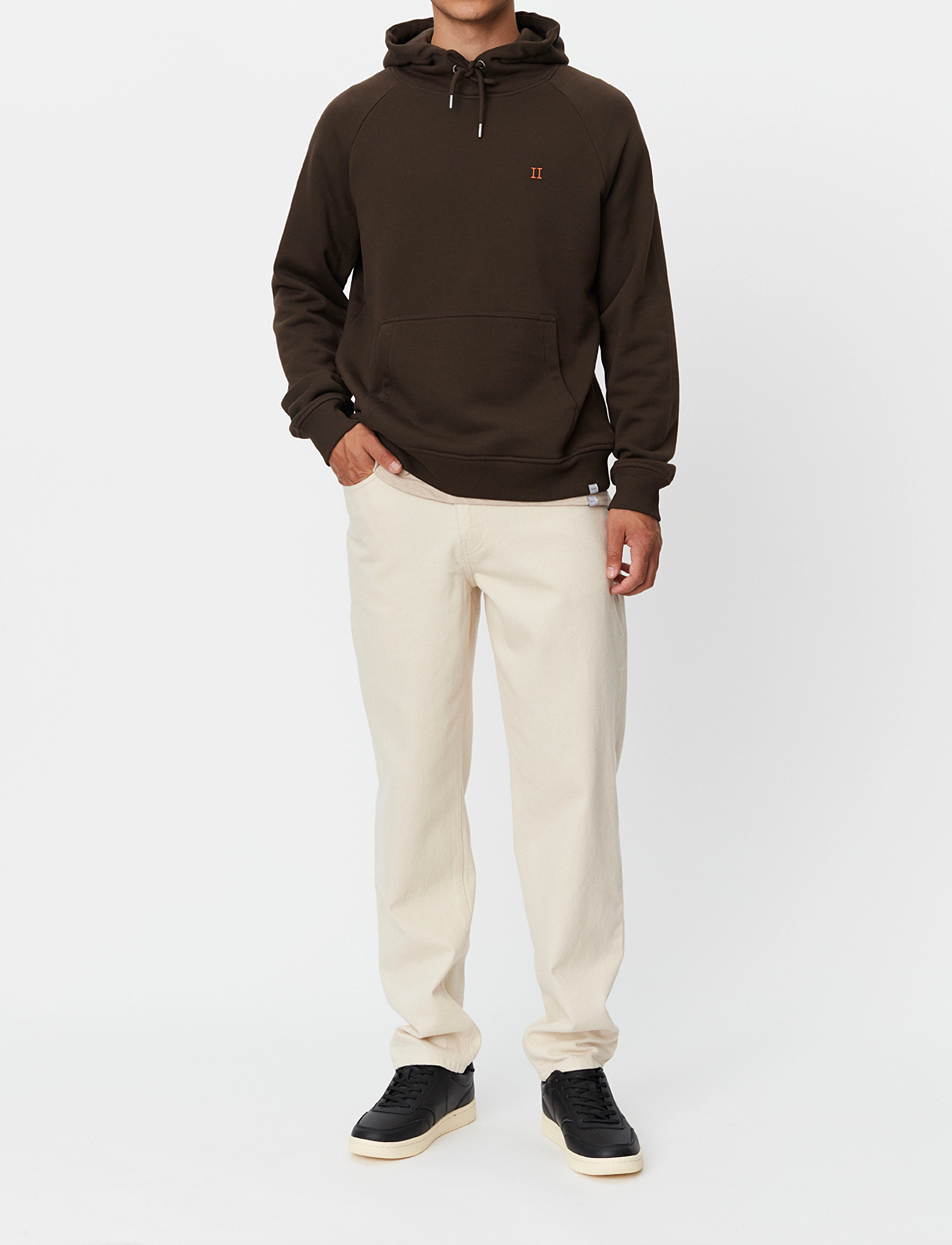 Les Deux - Nørregaard Hoodie - coffee brown/orange - 2