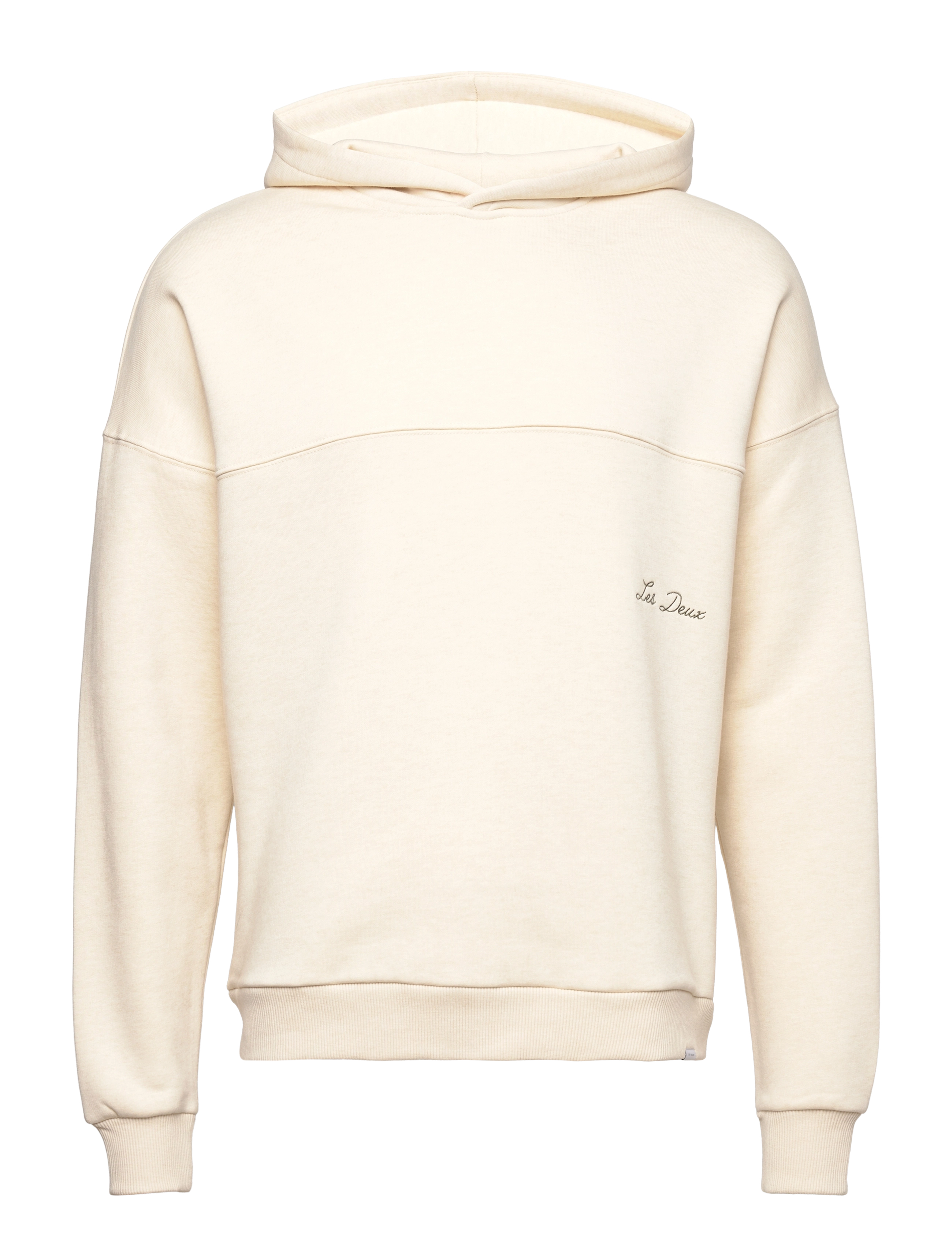 Les Deux - Carter Wool Hoodie - ivory/olive night - 0