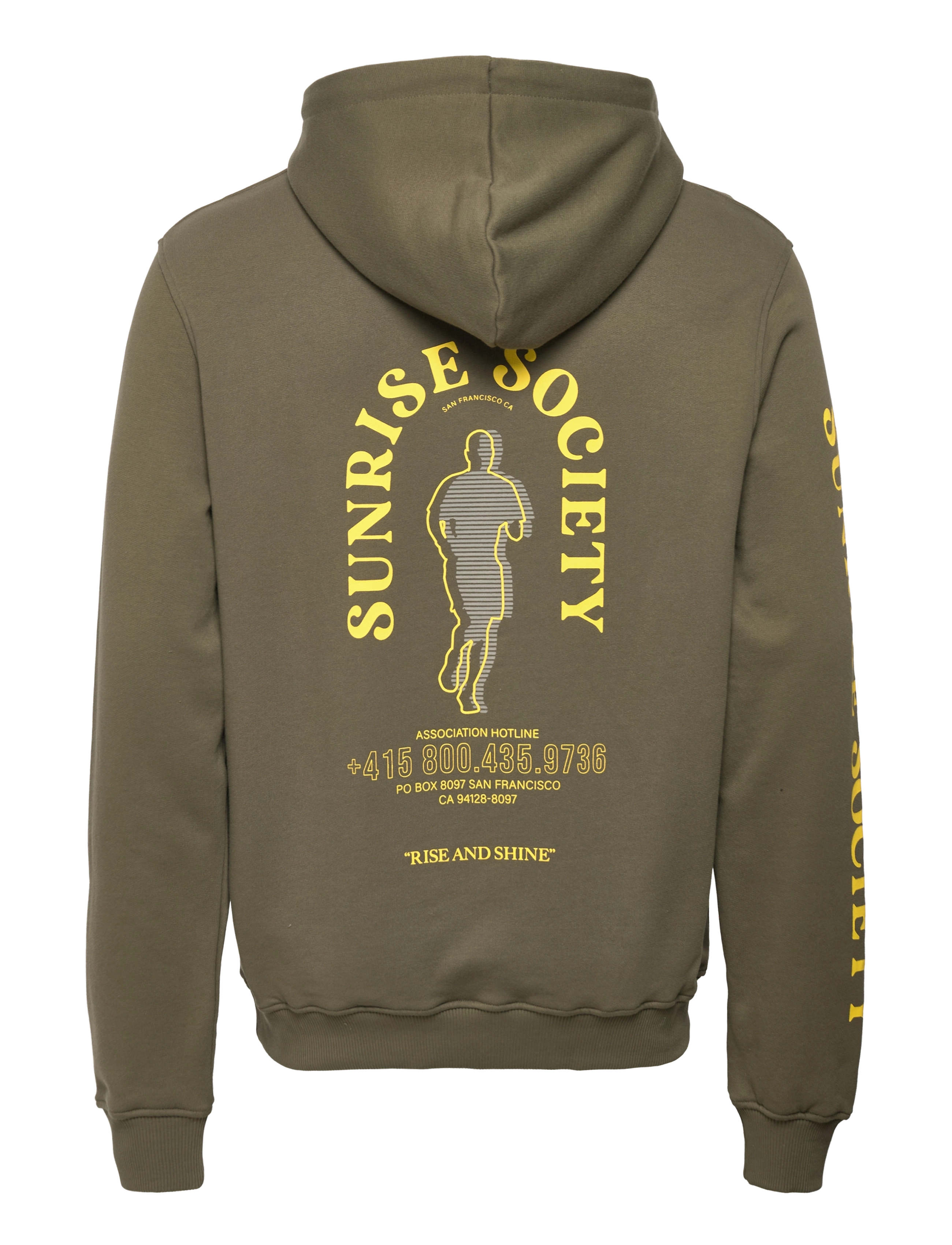 Les Deux - Clay Hoodie - olive night/buttercup yellow - 1