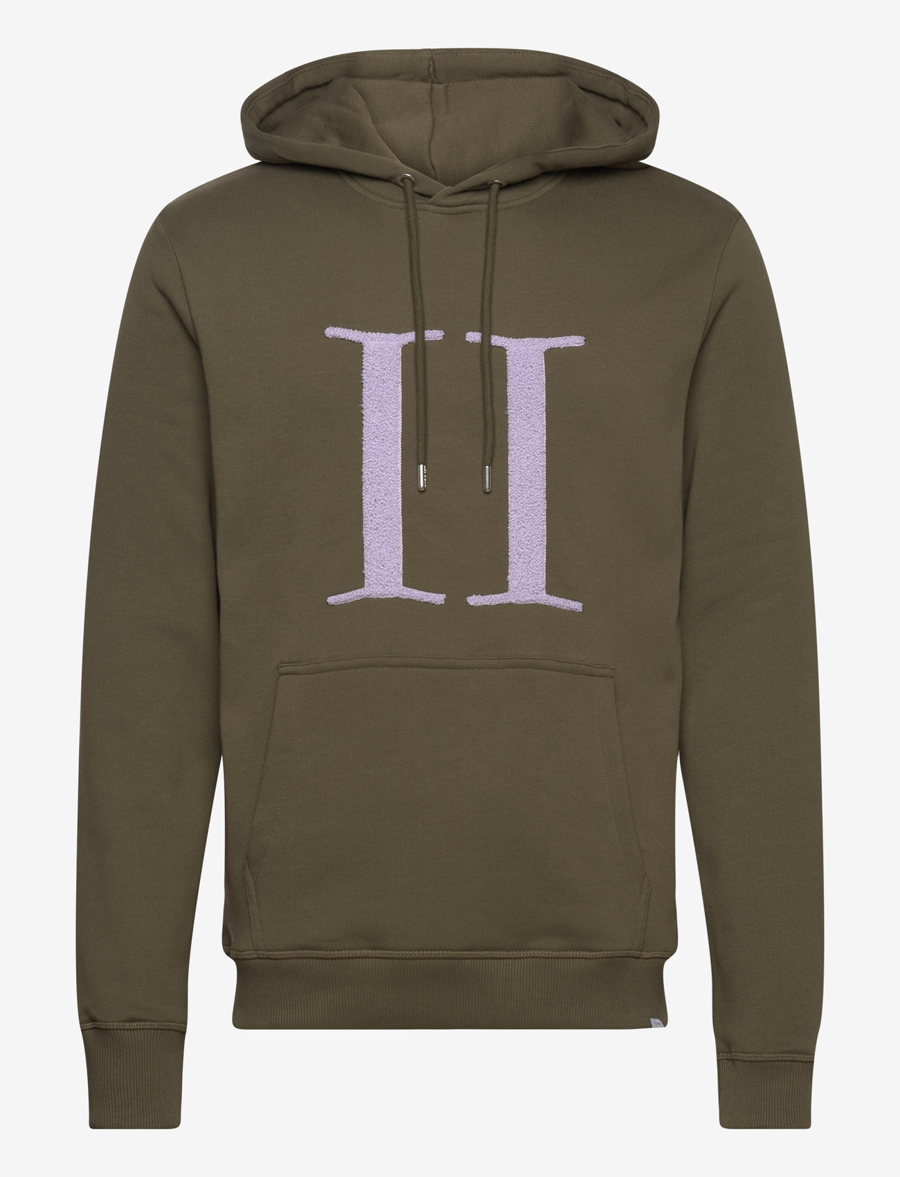 Les Deux - Encore Bouclé Hoodie - olive night/light orchid - 0