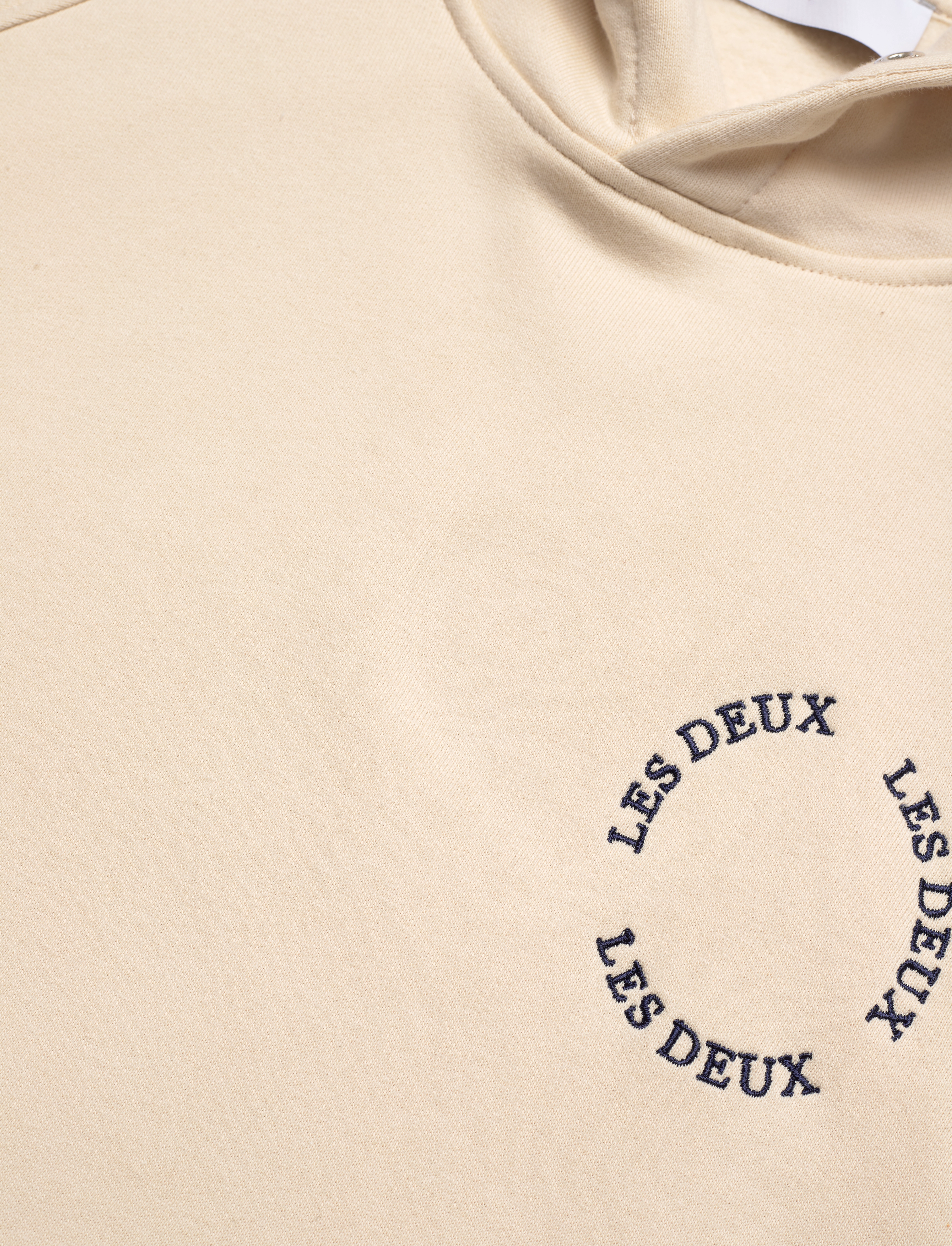 Les Deux - Circle Hoodie 2.0 - ivory/high blue - 2