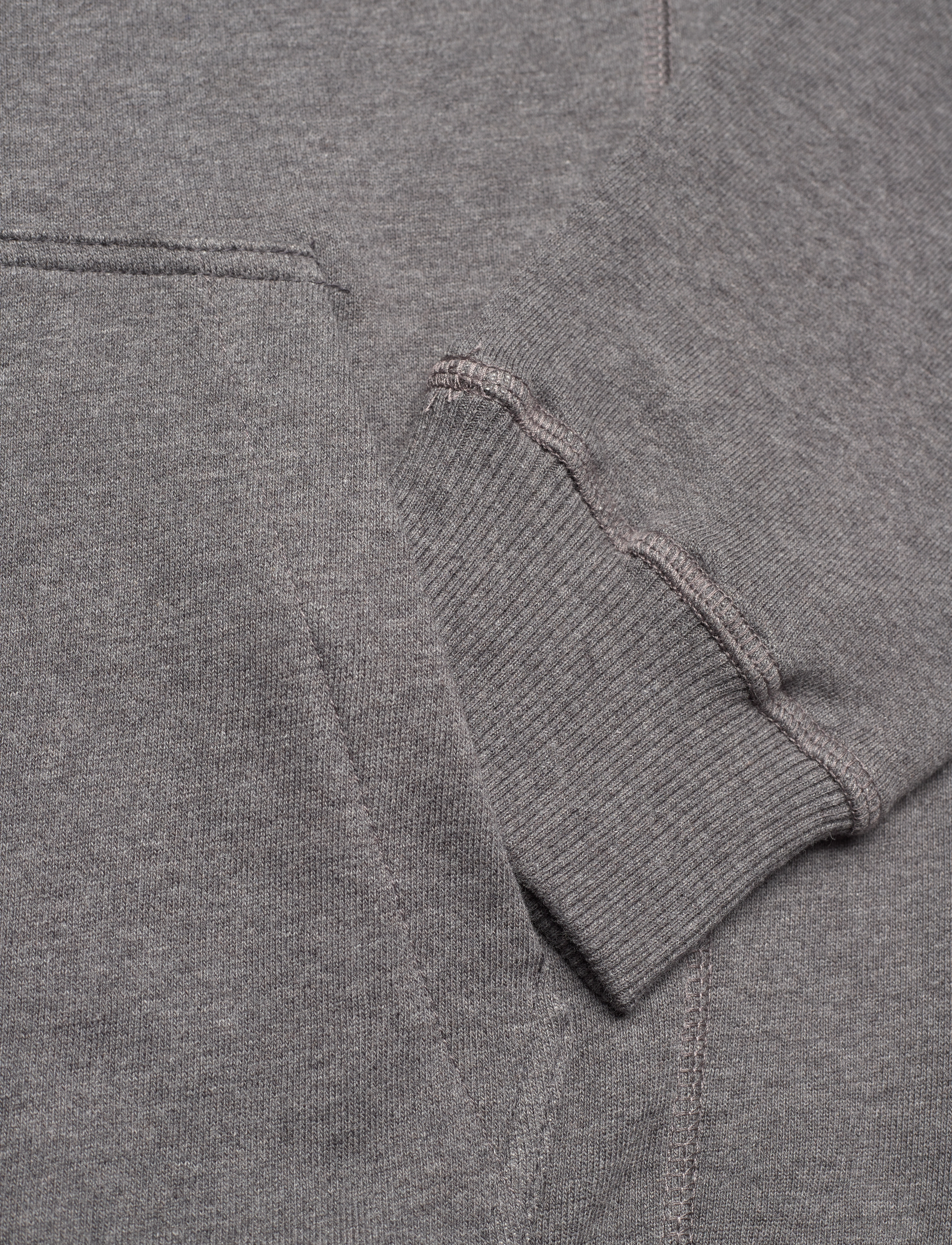 Les Deux - Lens Hoodie - Seasonal - charcoal melange/white - 4