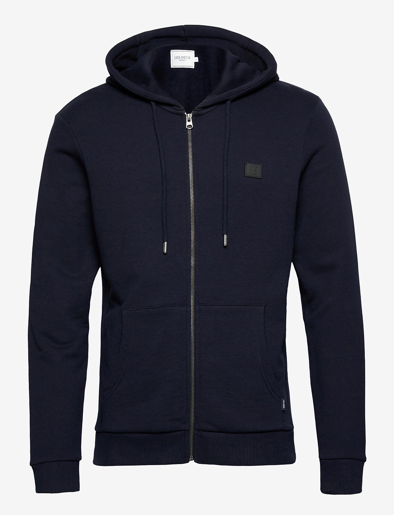 Les Deux - Clinton Zipper Hoodie - dark navy/black - 0
