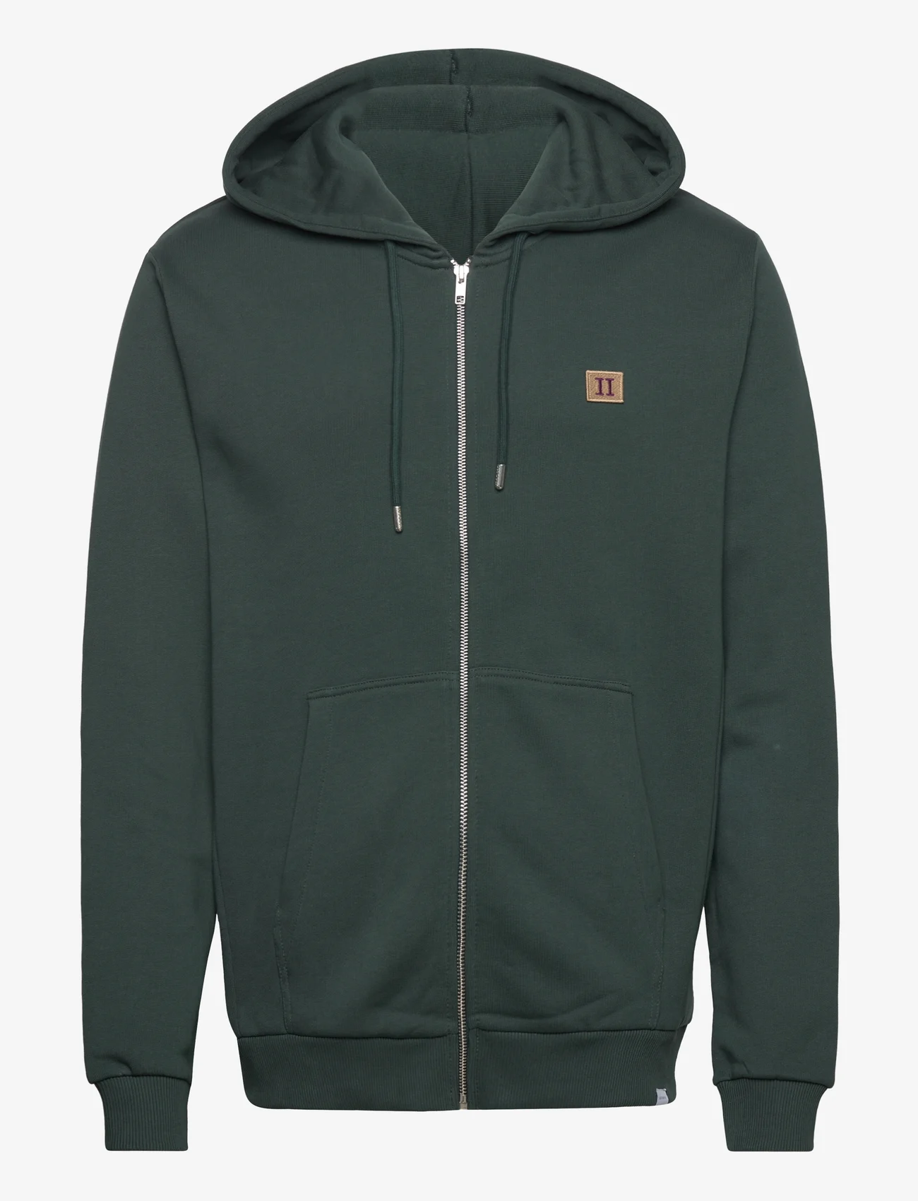 Les Deux - Piece Zipper Hoodie - hoodies - pine green - 0