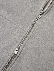 Les Deux - Blake Zipper Hoodie - hoodies - grey melange/white - 4