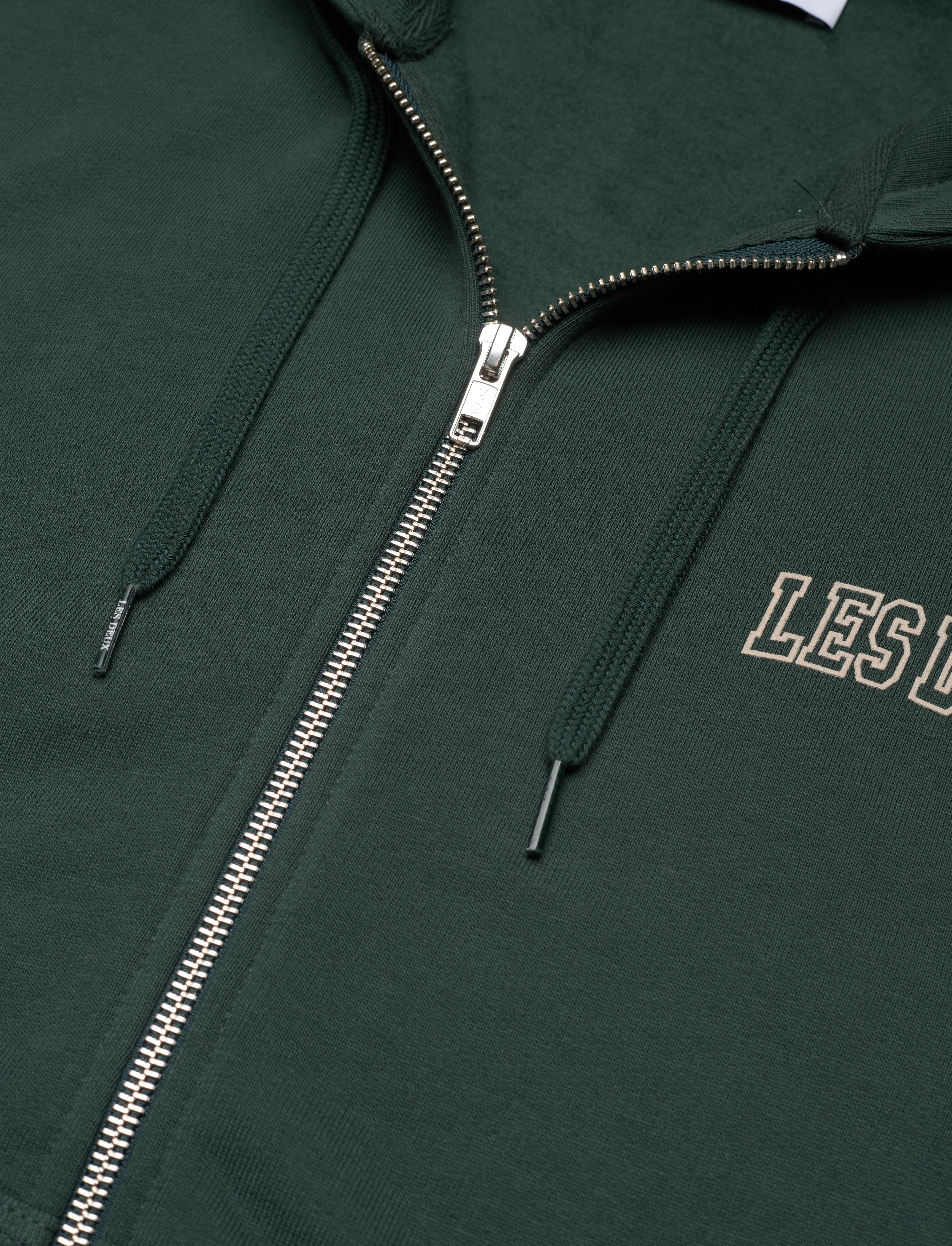 Les Deux - Blake Zipper Hoodie - pine green/dark sand - 3