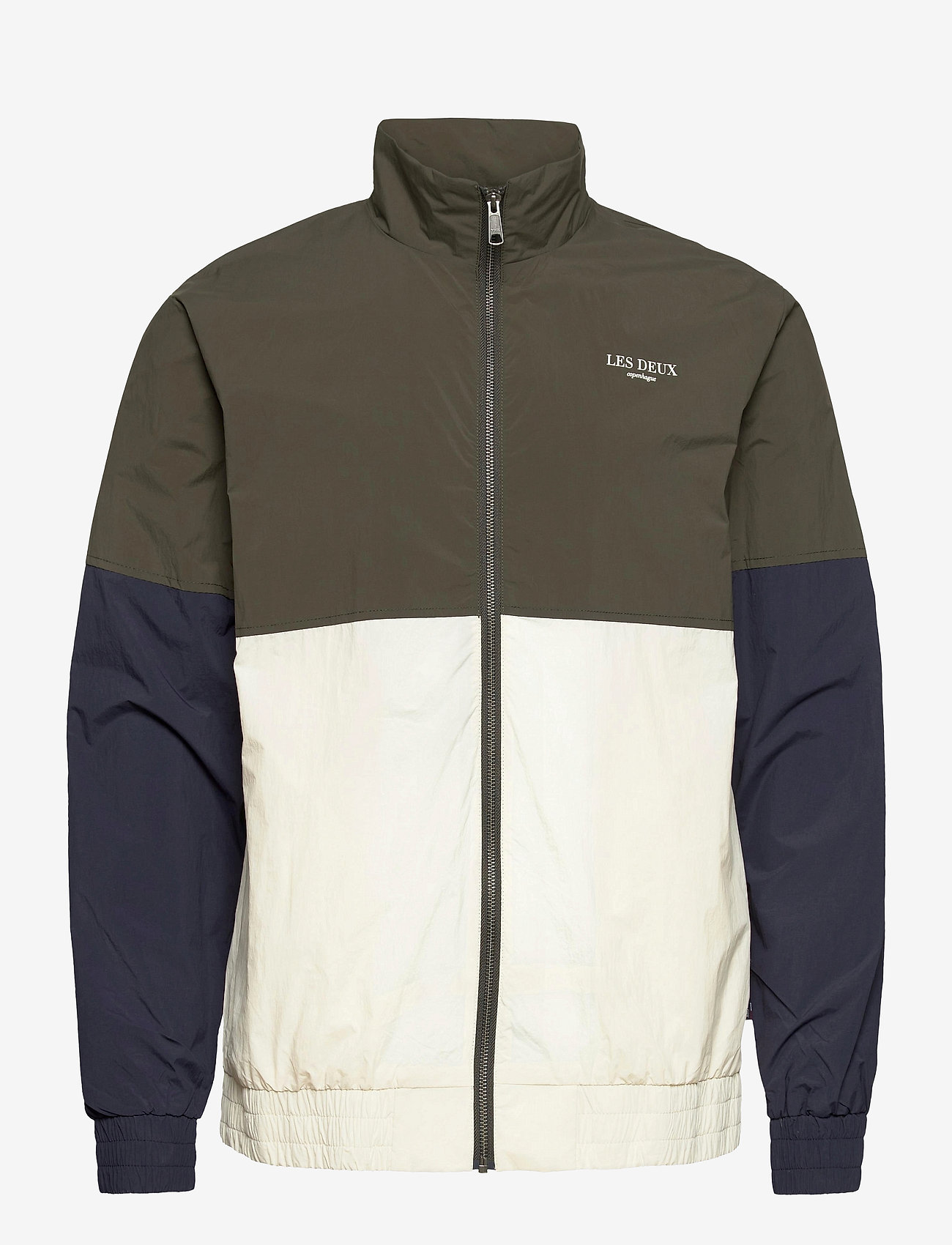 Jackson Track Jacket - DEEP FORREST/OFF WHITE