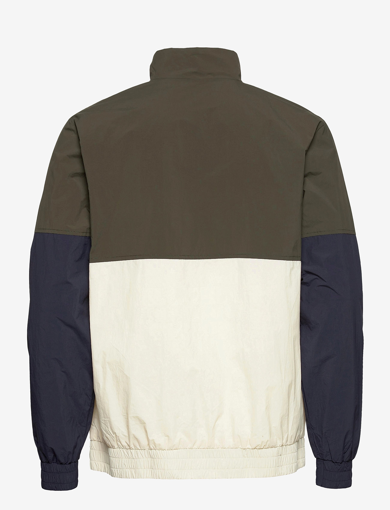 Les Deux - Jackson Track Jacket - deep forrest/off white - 1