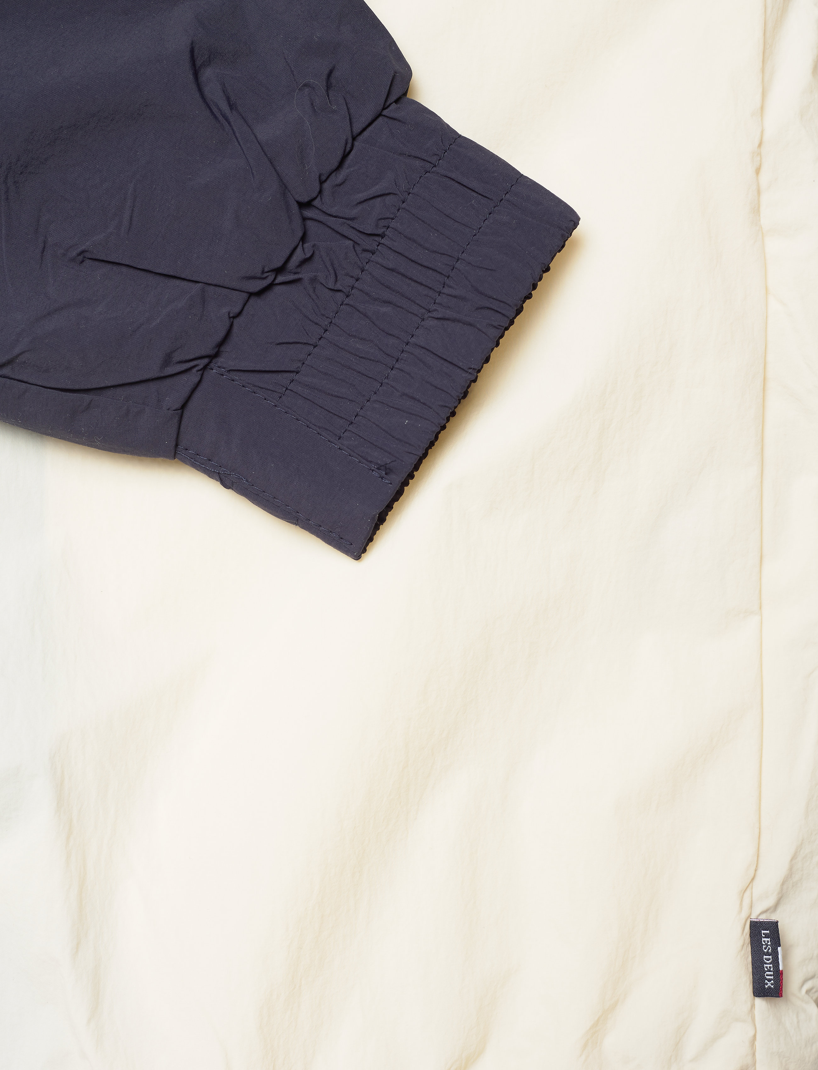 Les Deux - Jackson Track Jacket - deep forrest/off white - 3