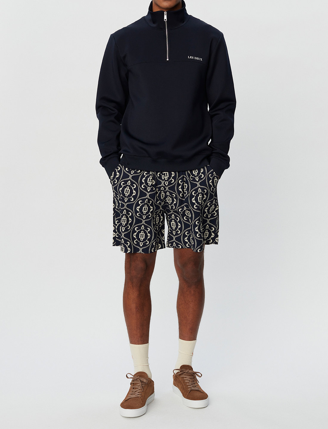 Half zip track sweatshirt hot sale