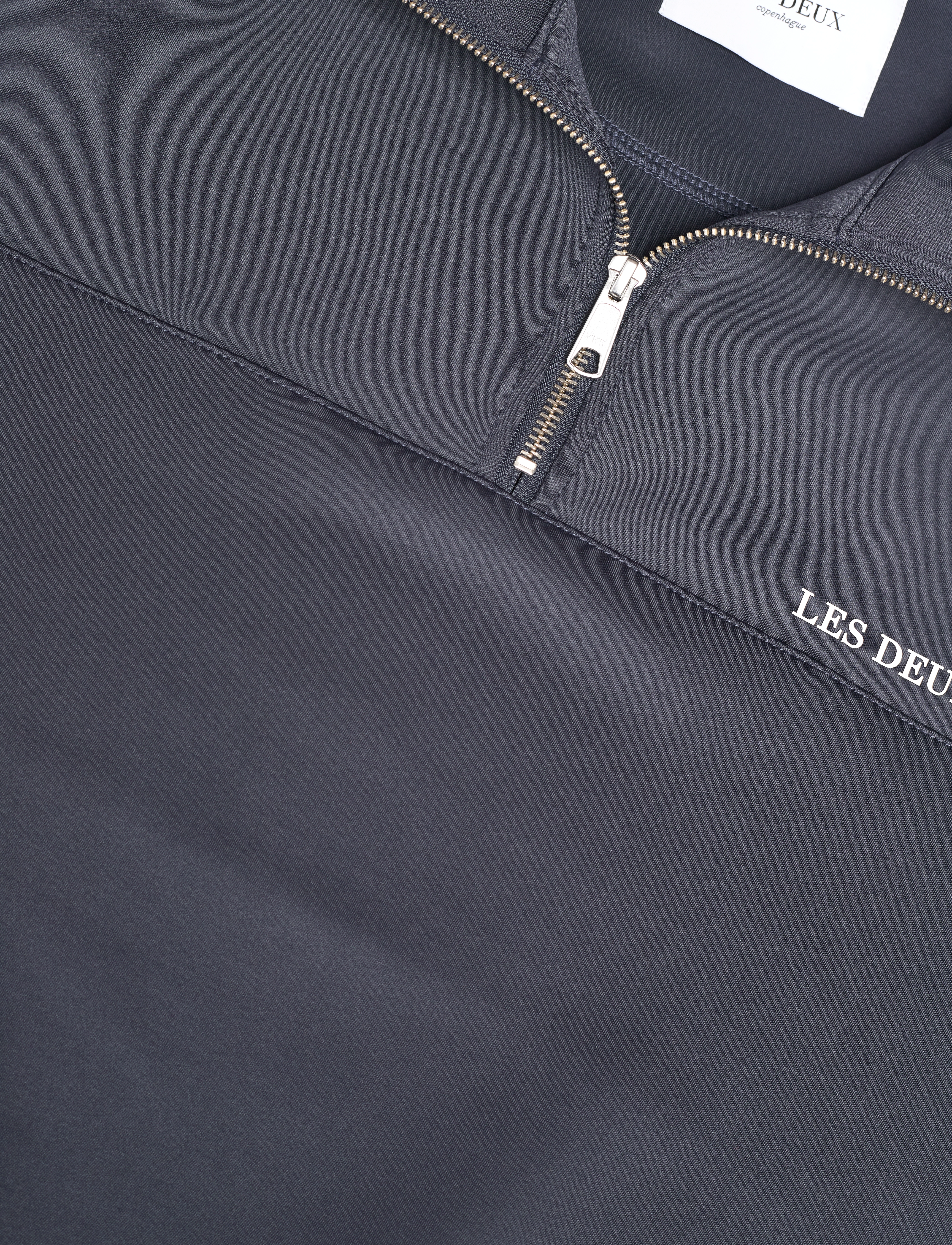 Les Deux - Ballier Track Half-Zip Sweatshirt - india ink - 3