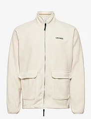 Les Deux - Duncan Pile Zipper Jacket - sweatshirts - ivory - 0