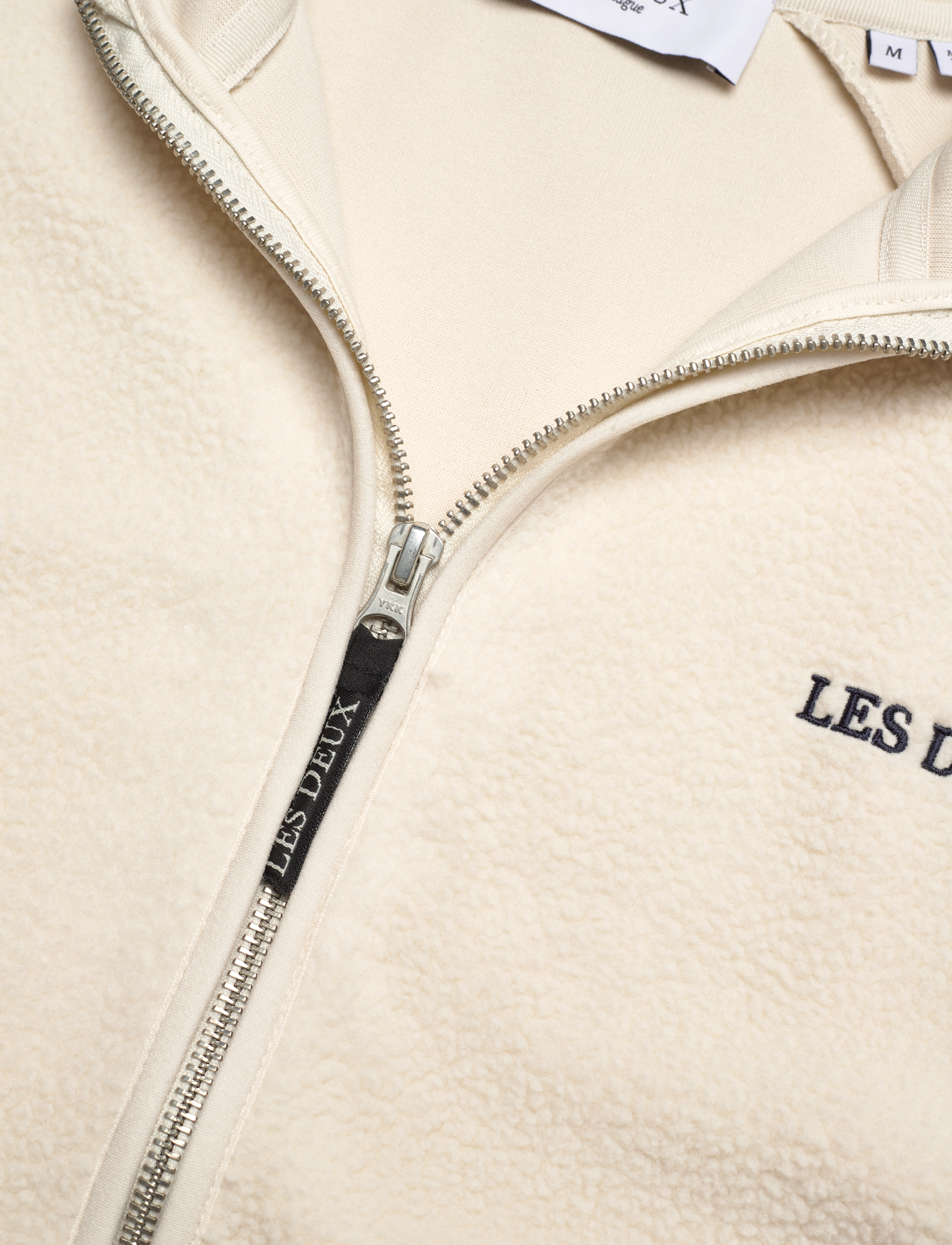 Les Deux - Duncan Pile Zipper Jacket - ivory - 2