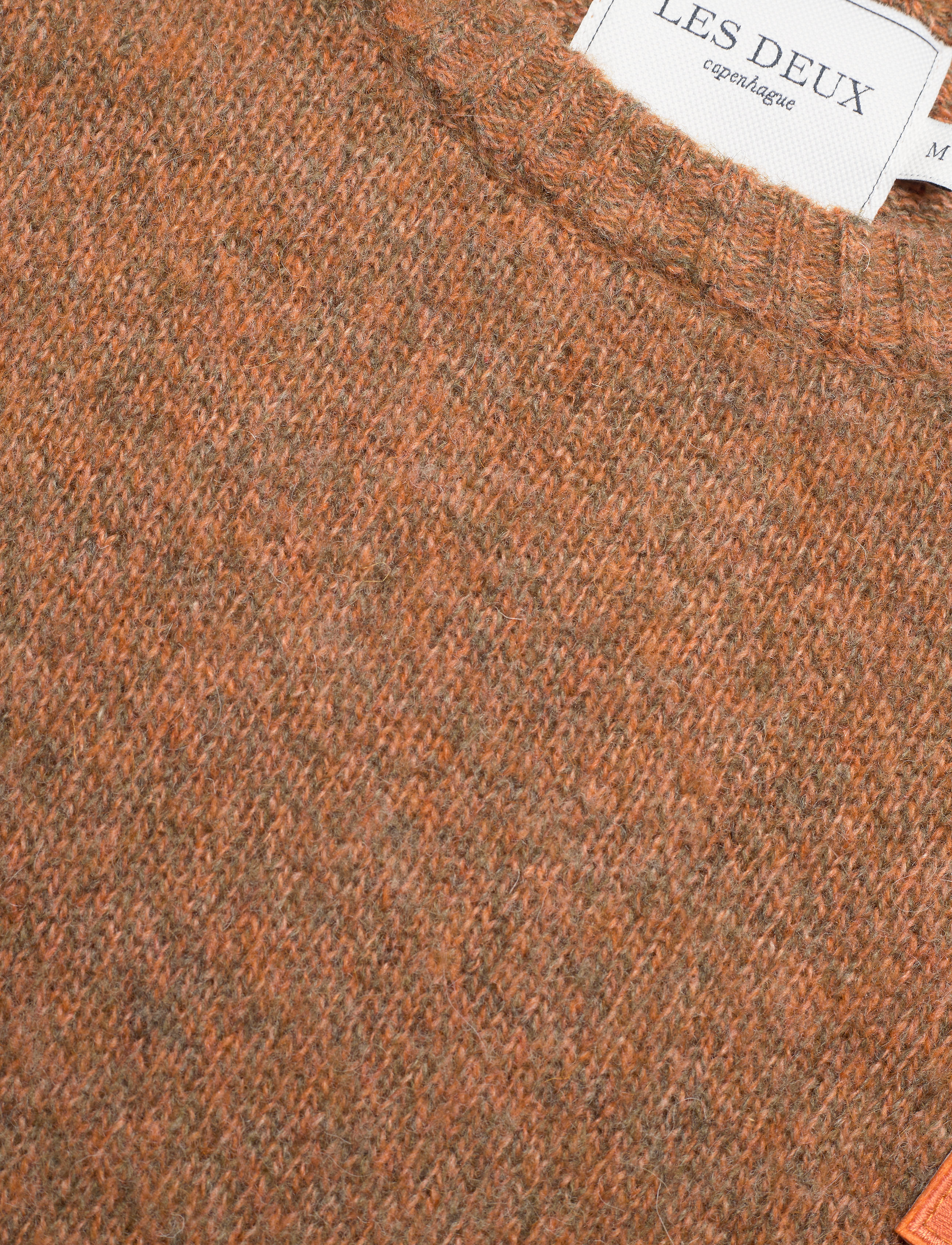 Les Deux - Piece Brushed Twisted Knit - 7575-burnt orange - 2