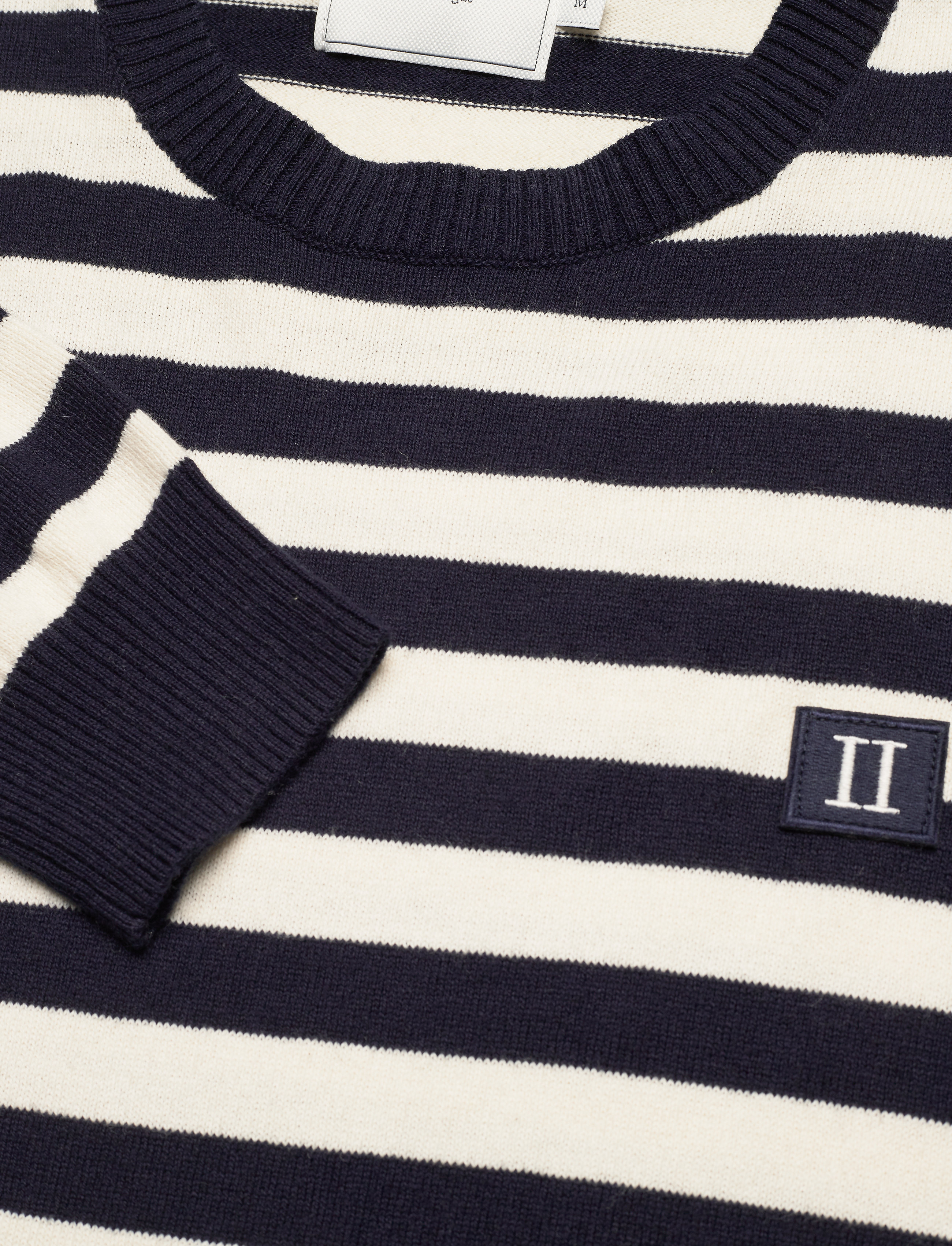 Les Deux - Etienne Cashton Knit - dark navy+off white/dark navy - 2