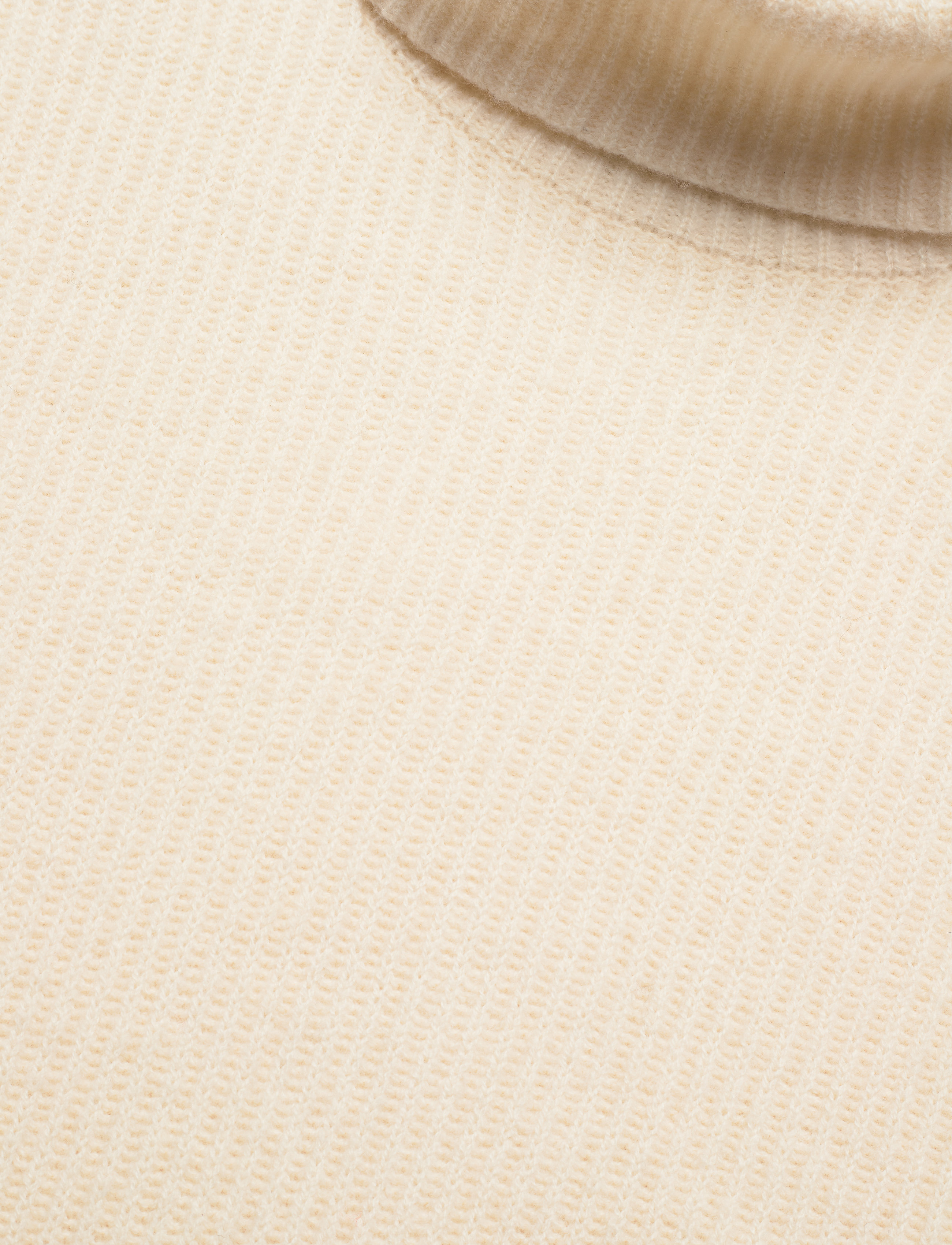 Les Deux - Eddie Wool Rib Rollneck Knit - ivory - 4