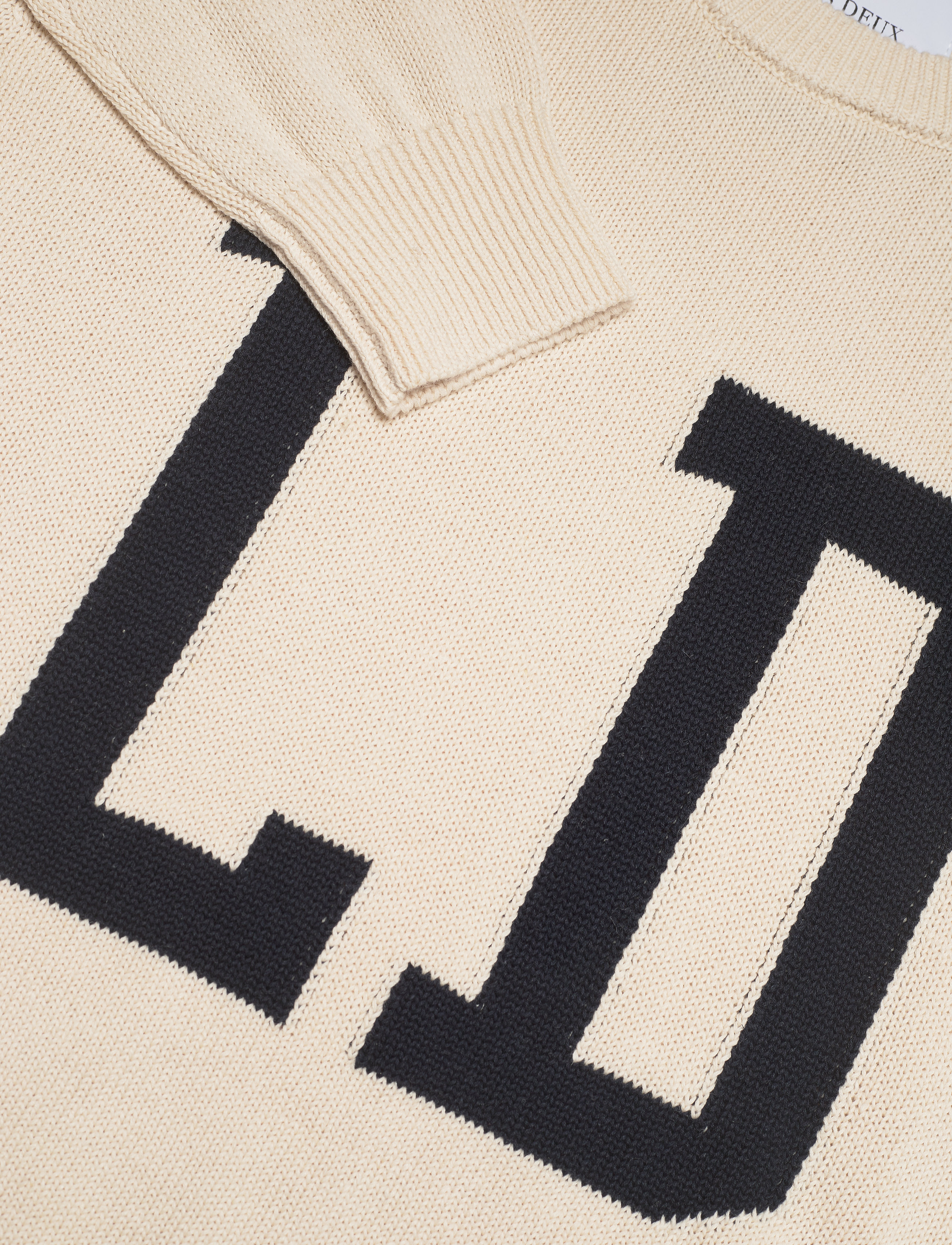 Les Deux - LD Intarsia Knit - ivory - 2