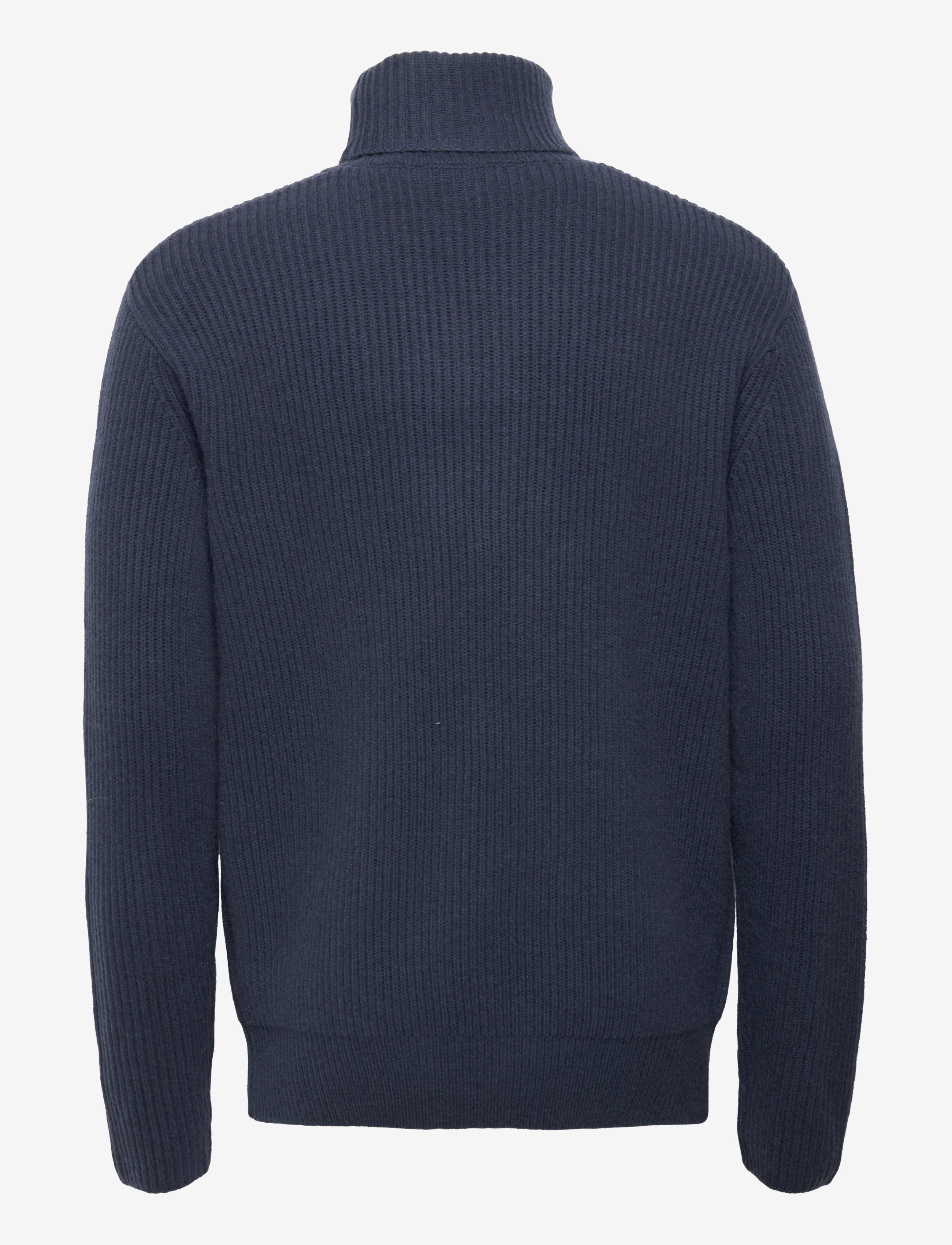 Les Deux - Eddie Wool Rib Rollneck Knit - india ink - 1