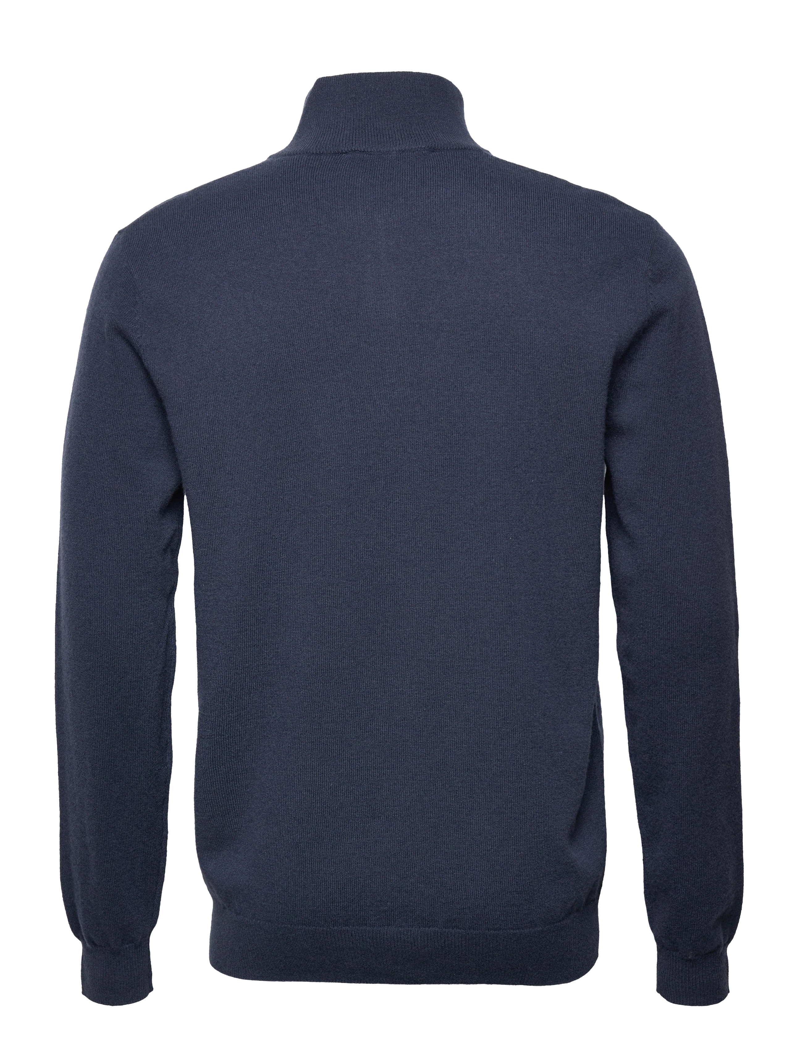Les Deux - Edgar Half Zip Wool Knit - india ink - 1