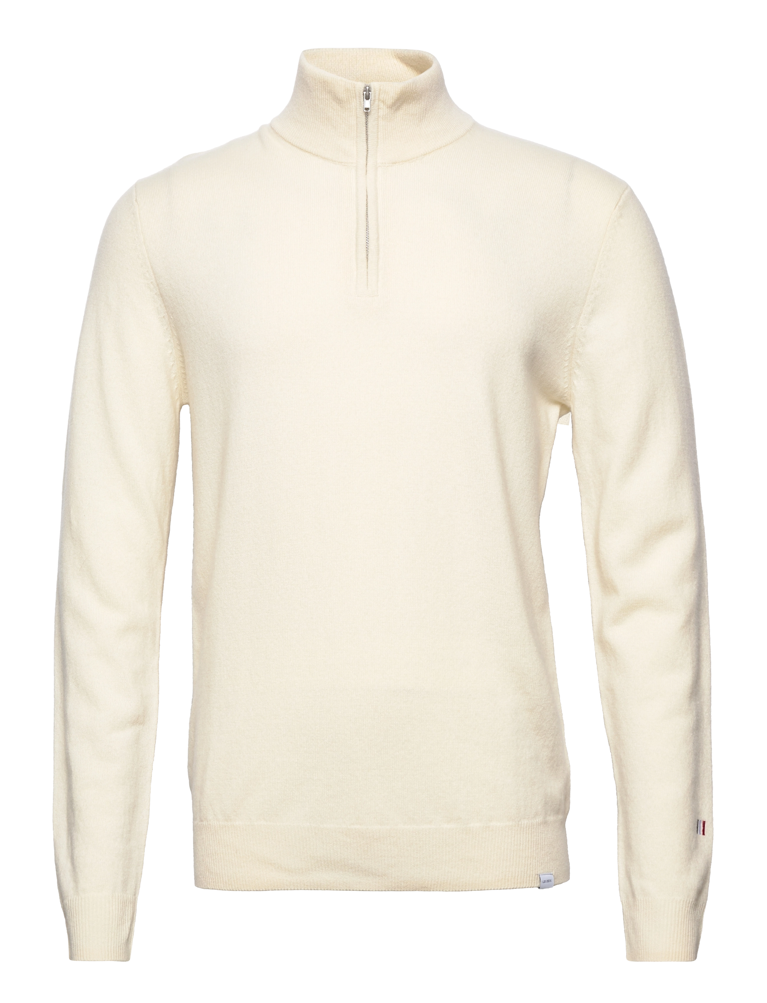 Les Deux - Edgar Half Zip Wool Knit - ivory - 0