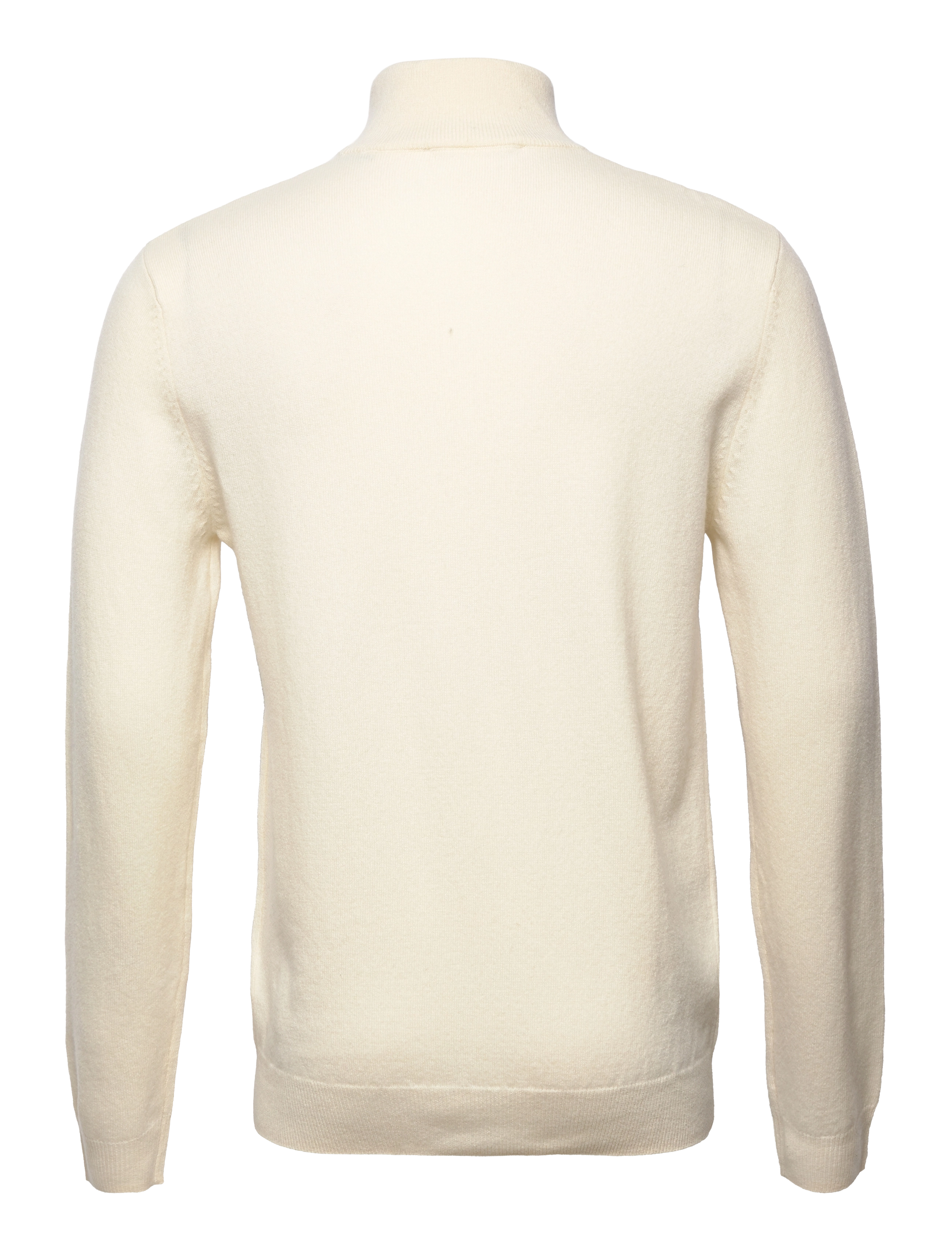 Les Deux - Edgar Half Zip Wool Knit - ivory - 1