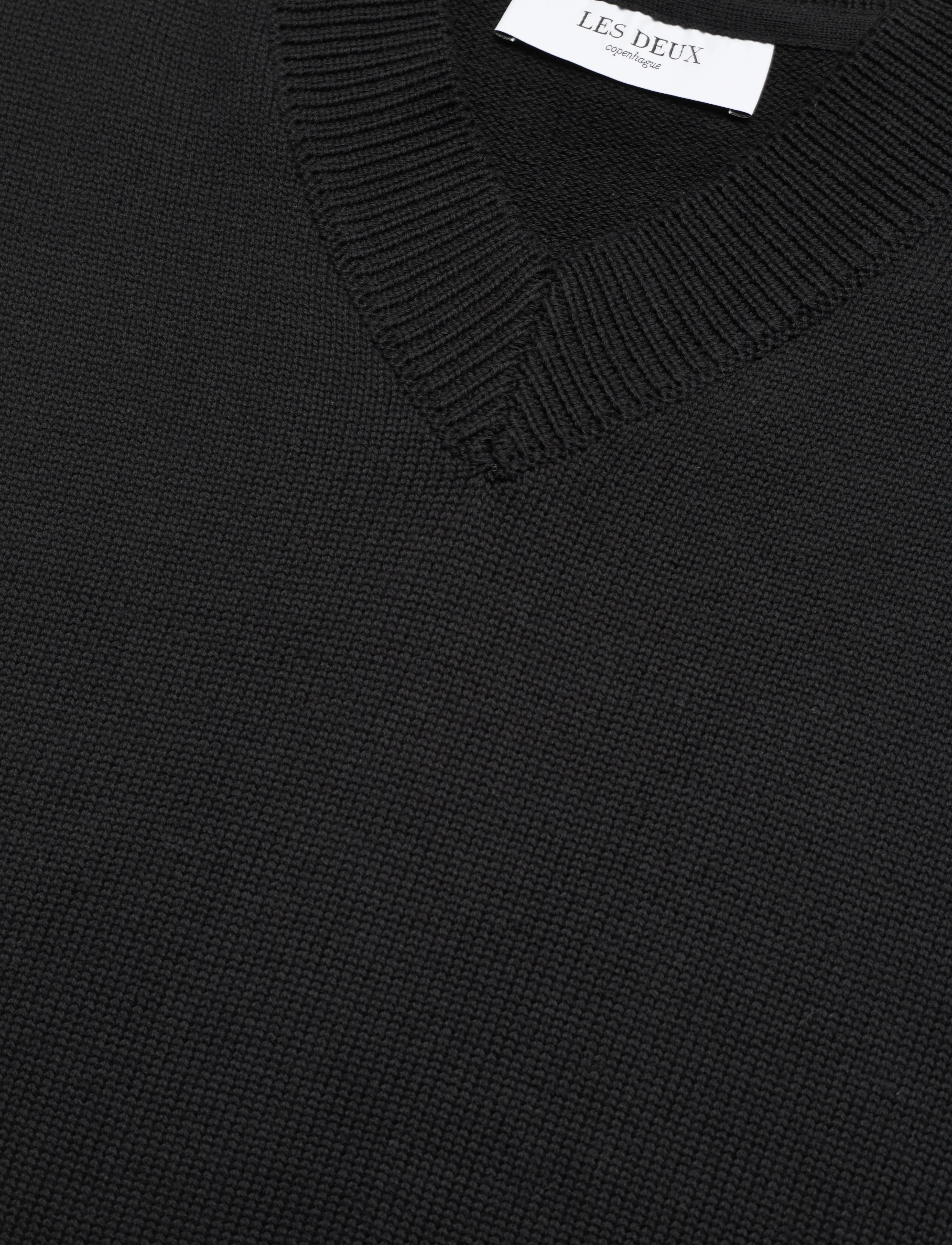 Les Deux - Florent Cotton Logo Slipover - black - 2