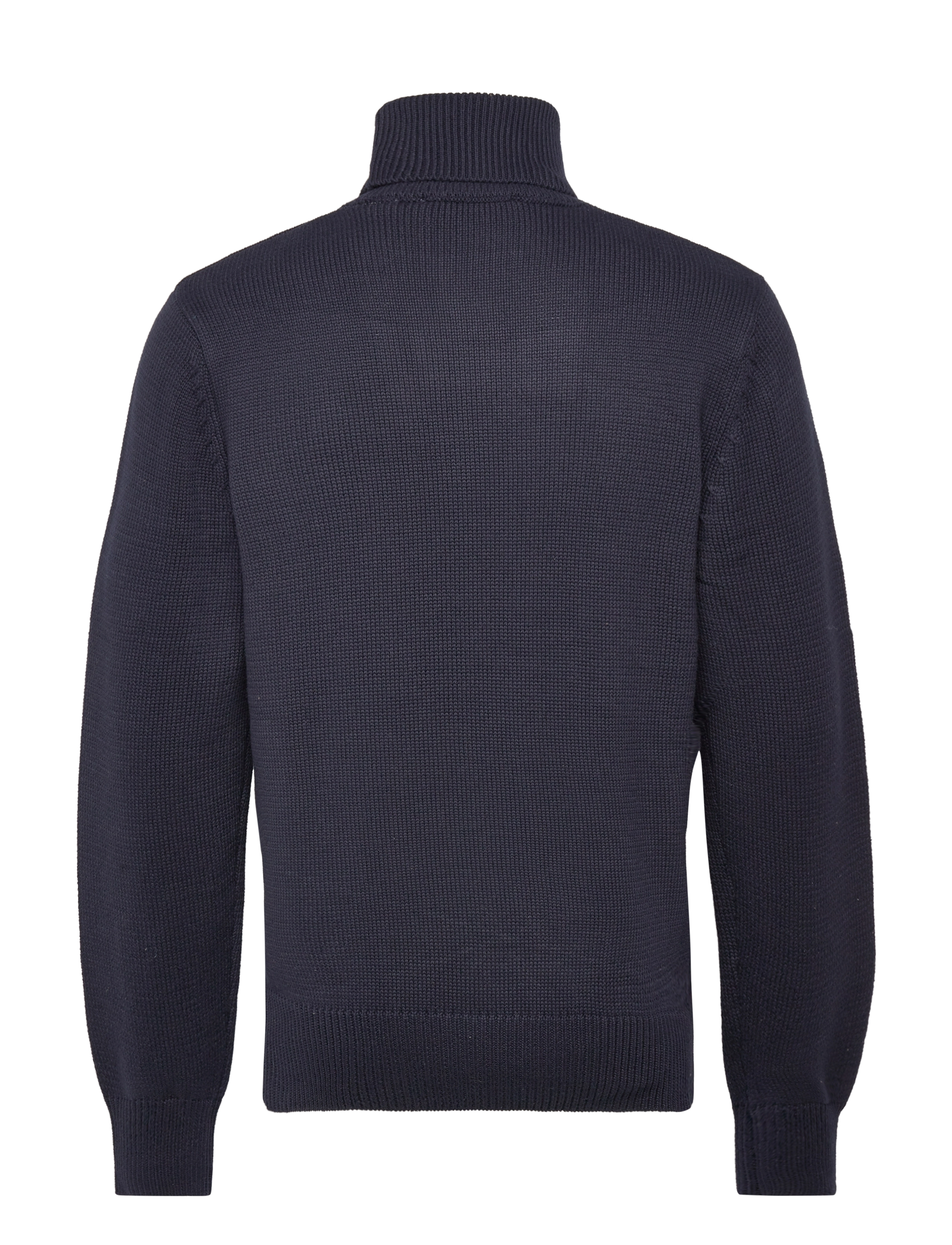 Les Deux - Grant Turtleneck Cotton Knit - dark navy - 1