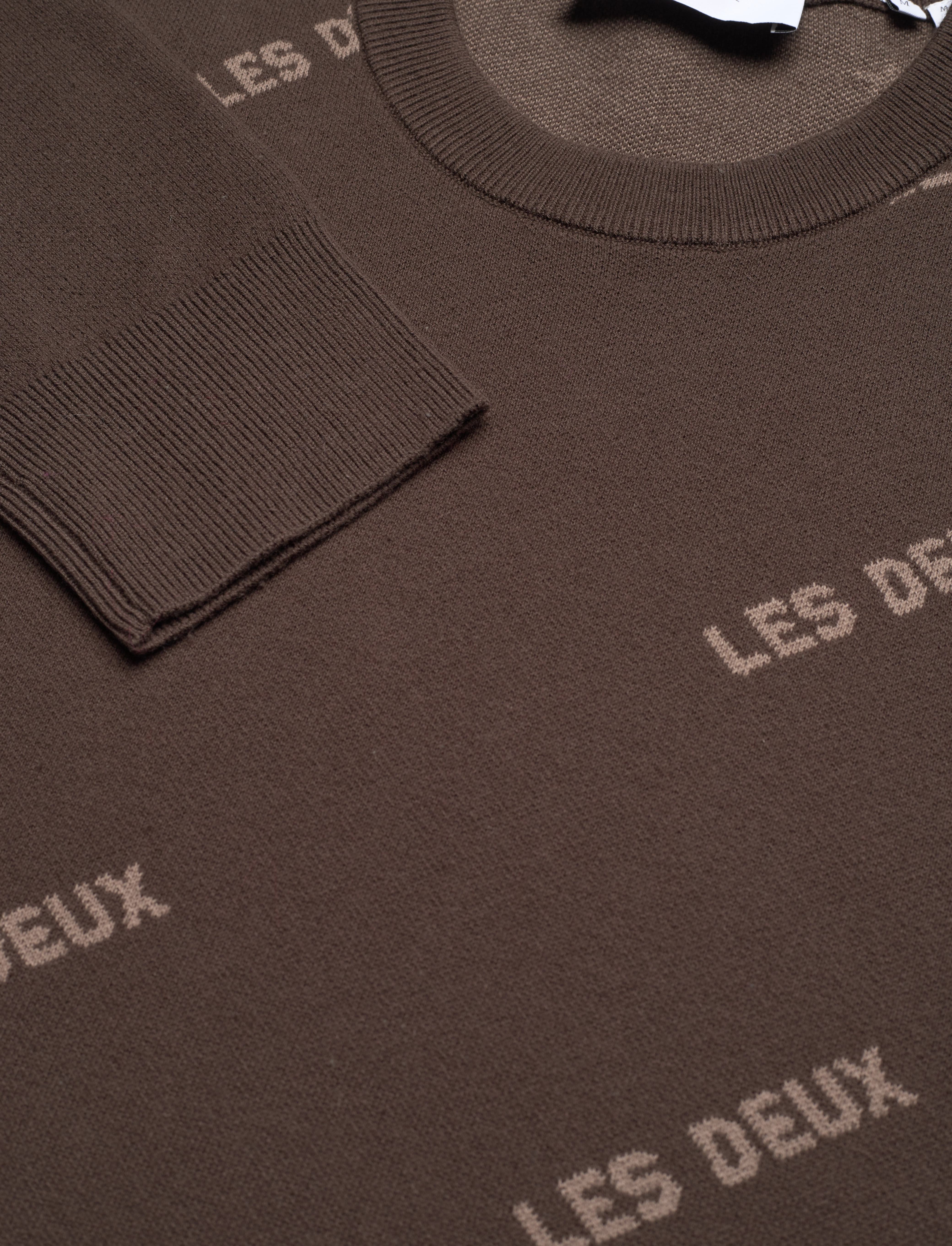 Les Deux - Les Deux Logo Cotton Knit - coffee brown/walnut - 2