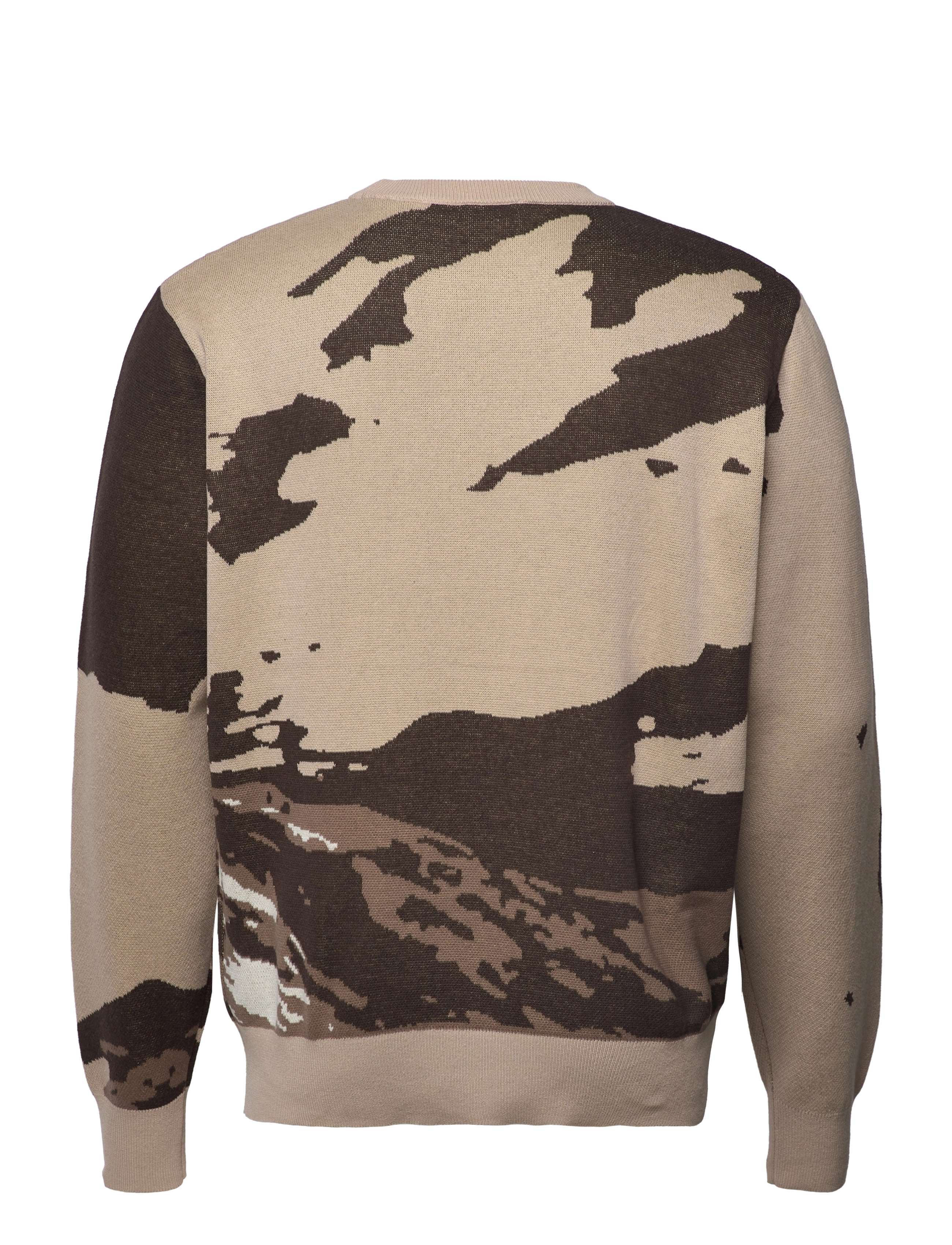 Les Deux - Eagle Cotton Knit - mountain grey camouflage - 1