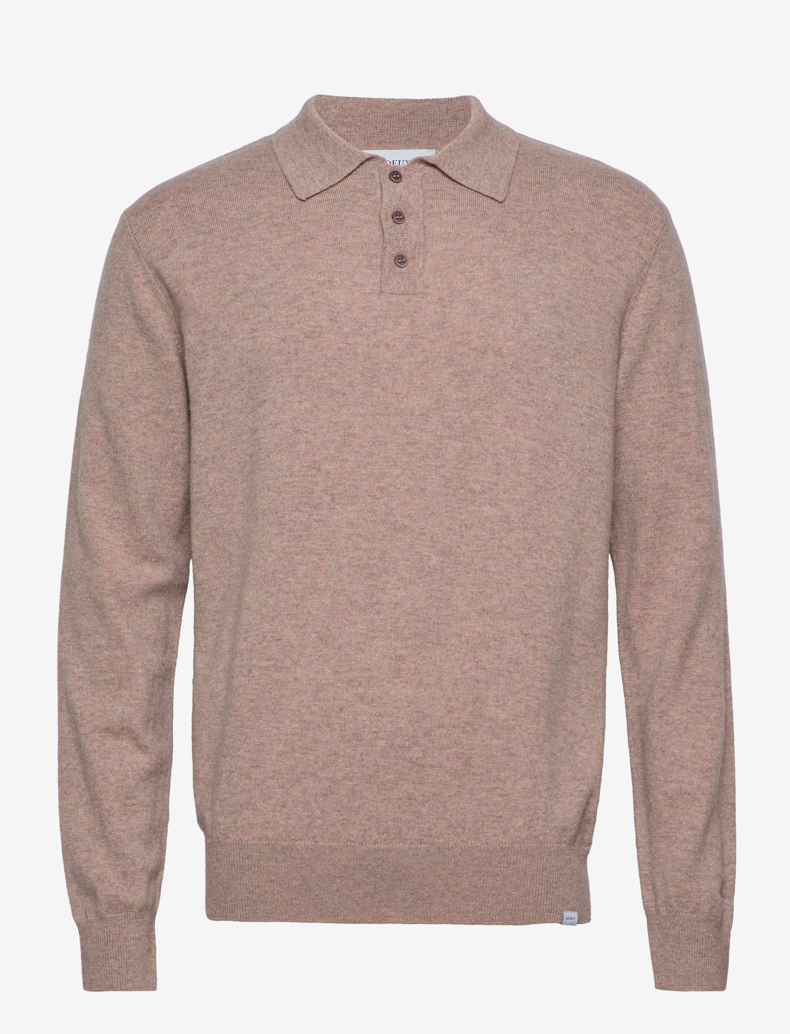 Les Deux - Frank Polo Knit - dark sand melange - 1