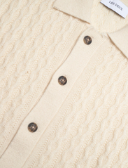 Les Deux - Garret Knit LS Shirt - adīti polo krekli ar garām piedurknēm - ivory - 2